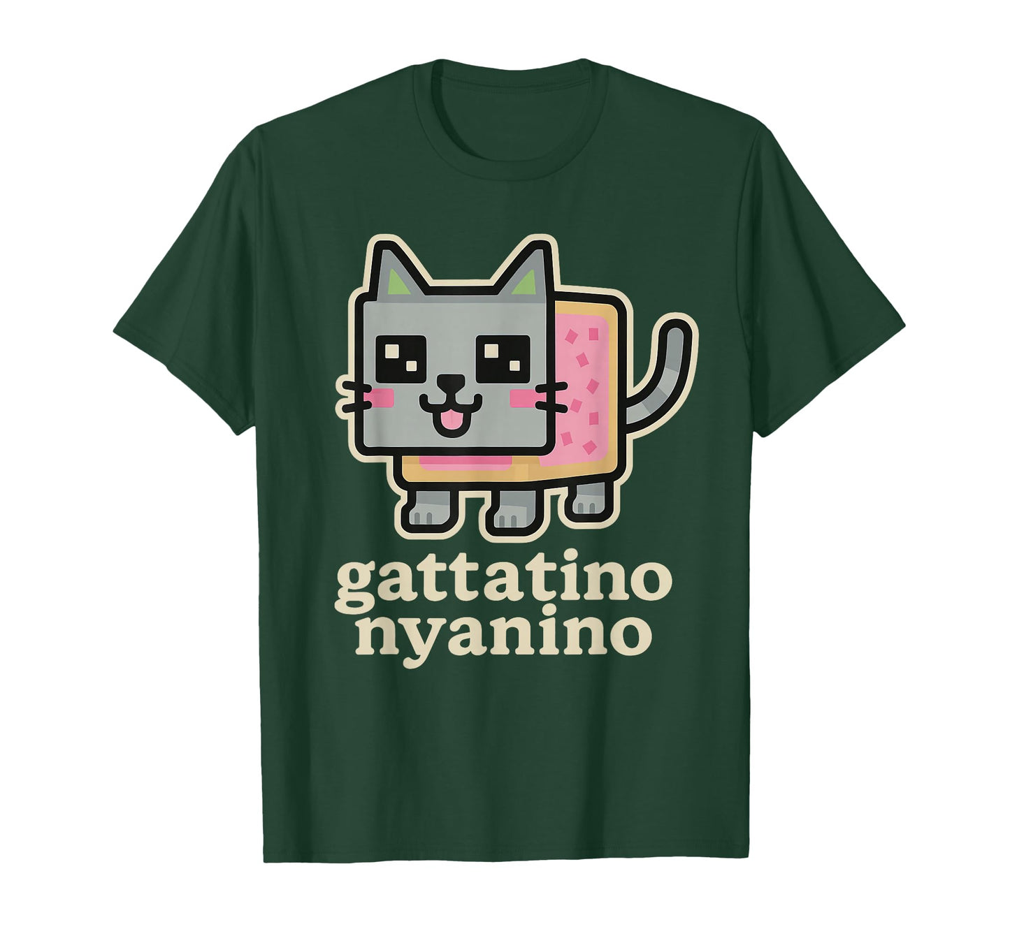 Gattatino Nyanino - Funny Cat Brainrot Gamer Teen Kids Meme T-Shirt