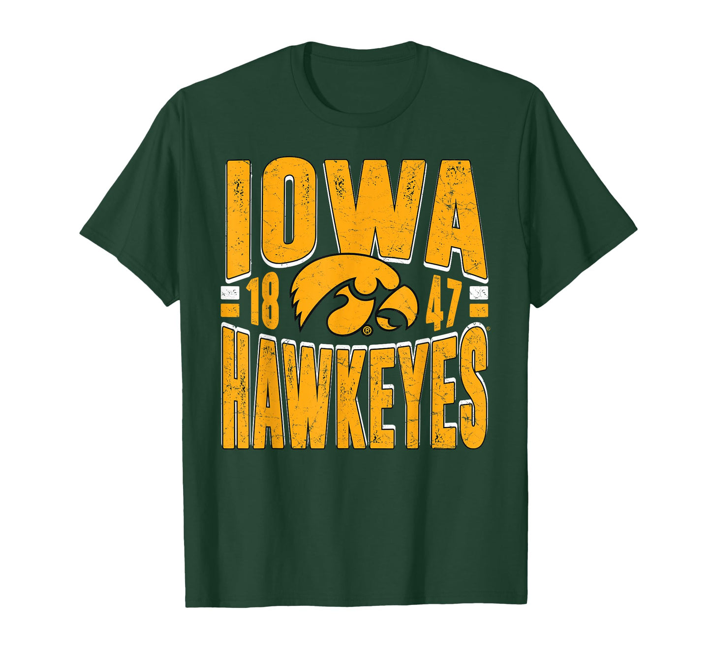 Iowa Hawkeyes Vintage 90's Retro Black Officially Licensed T-Shirt