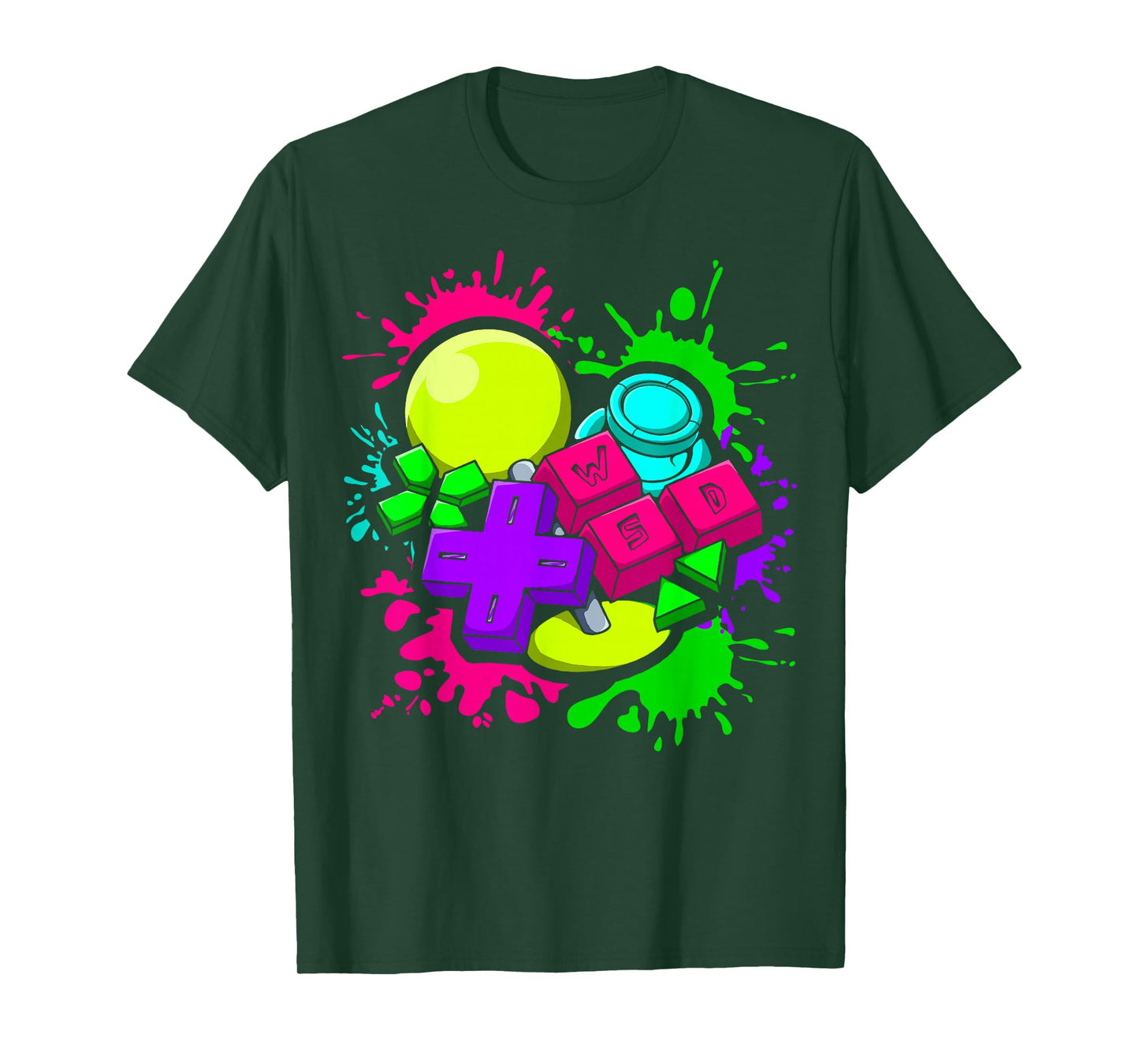 Video Game Console Controllers Retro 80's 90's Arcade Gamer T-Shirt