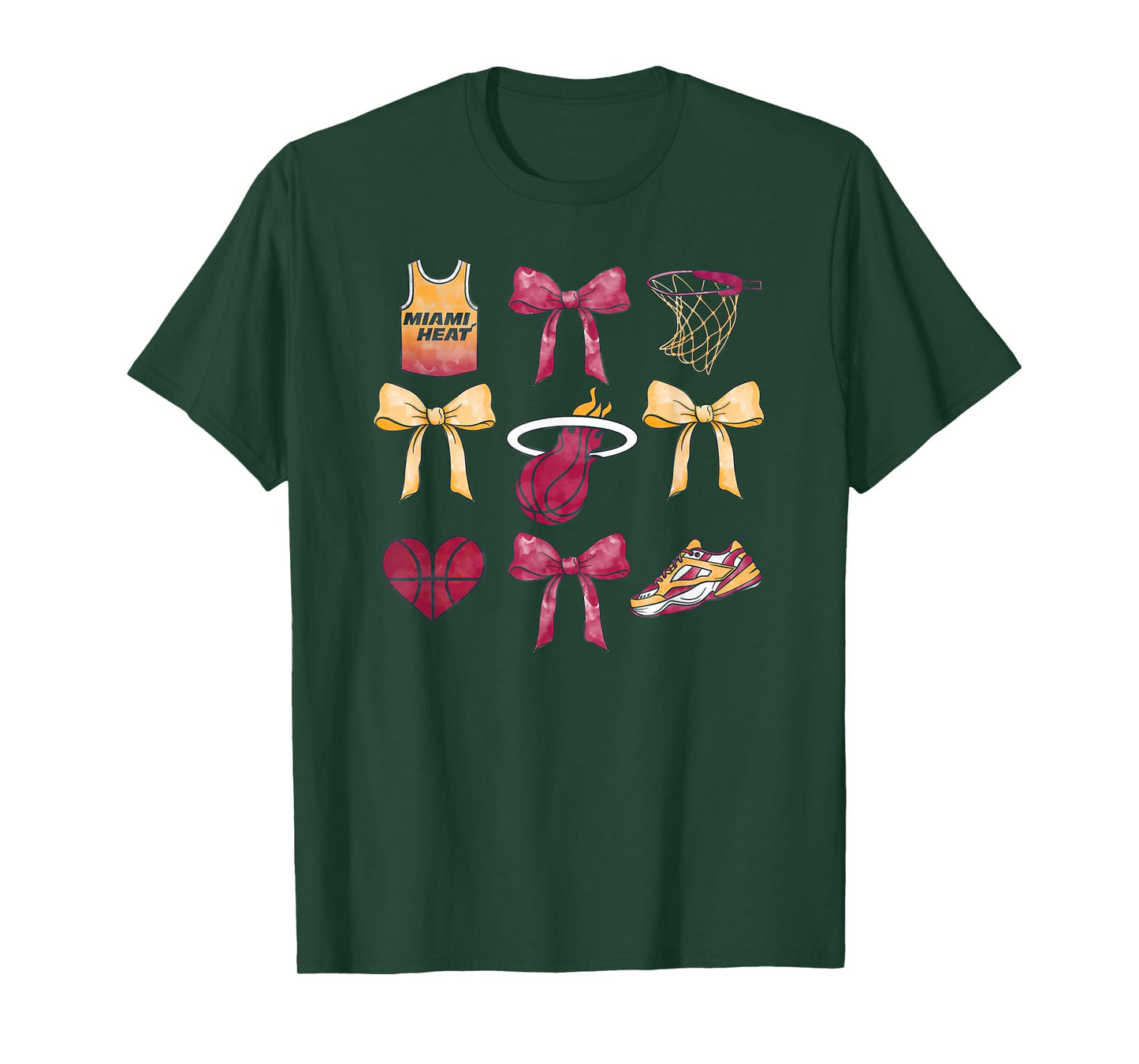 NBA Miami Heat Bow Grid T-Shirt