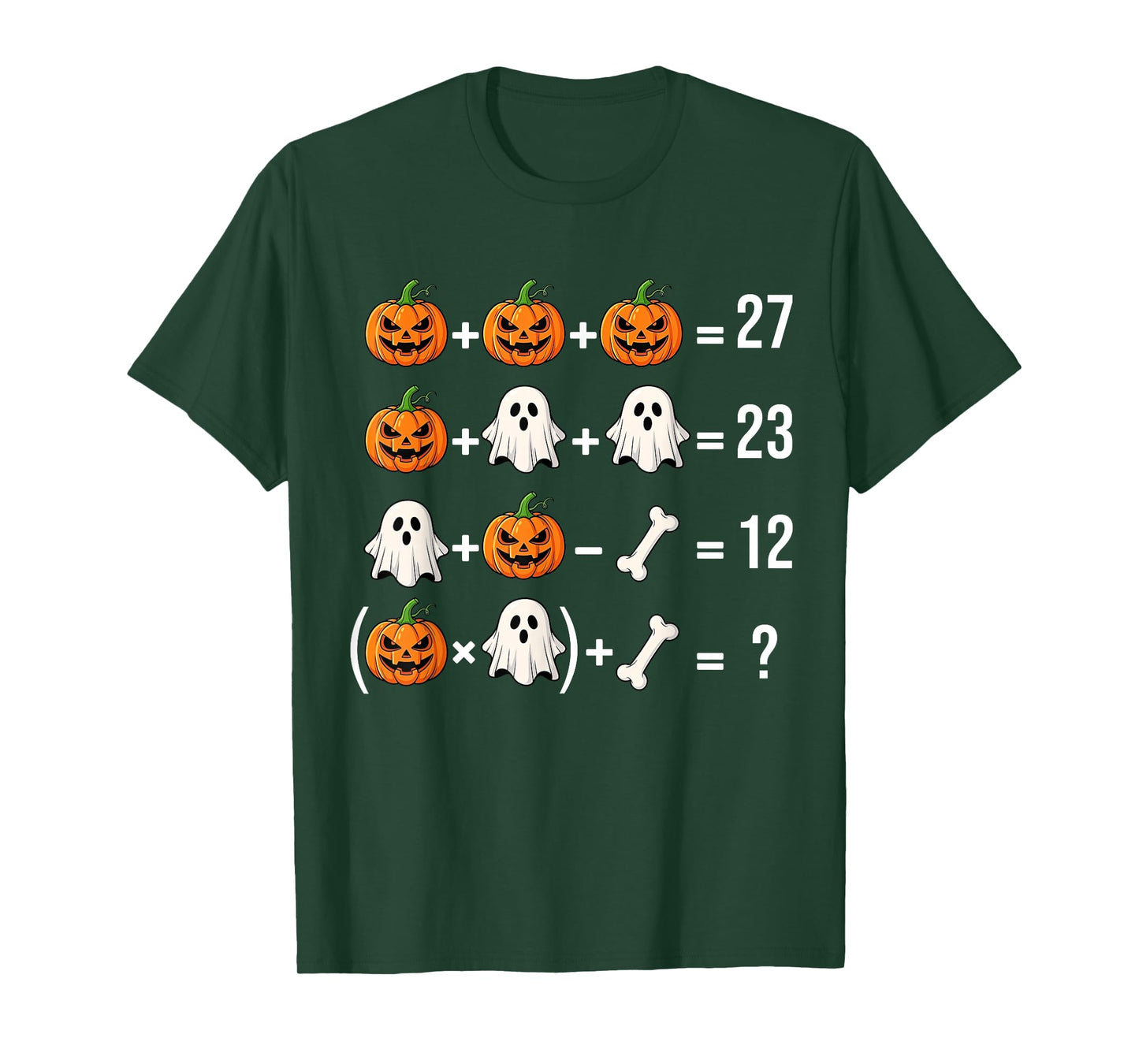 Funny 67 Meme Pumpkin Ghost Math Teacher Costume T-Shirt