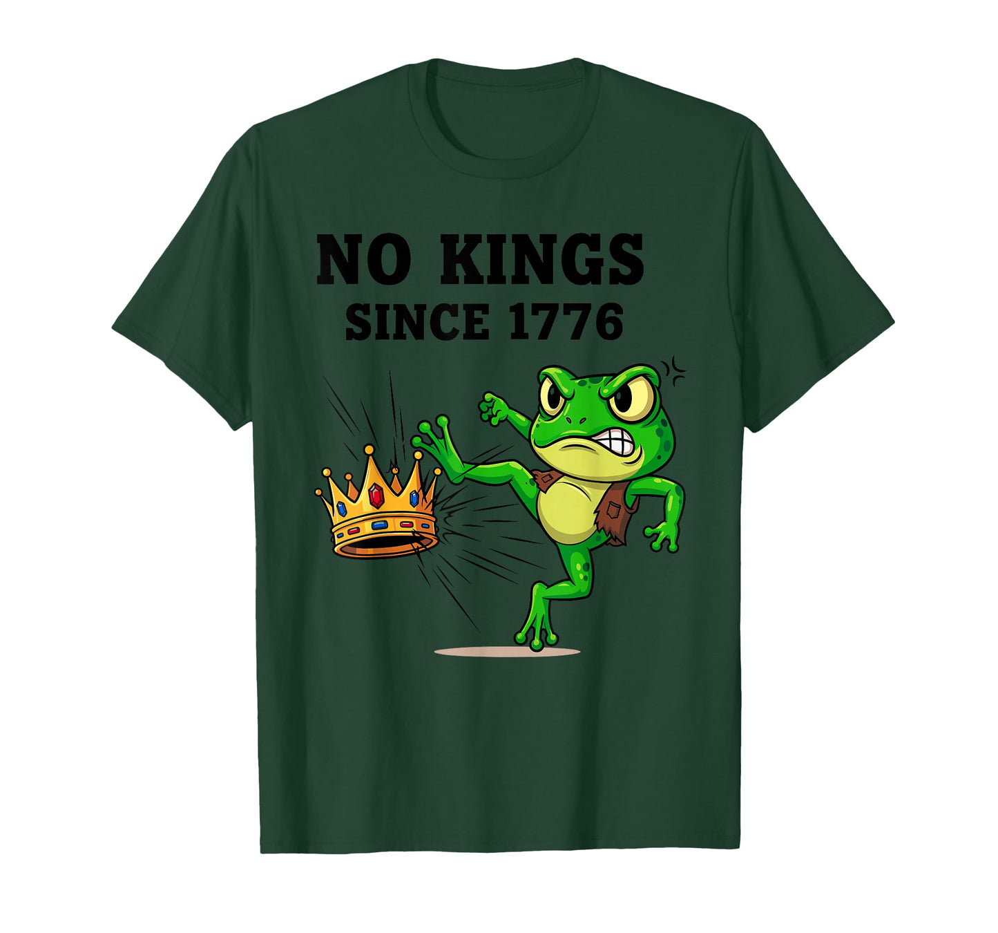No Kings Since 1776 Frog Protest T-Shirt