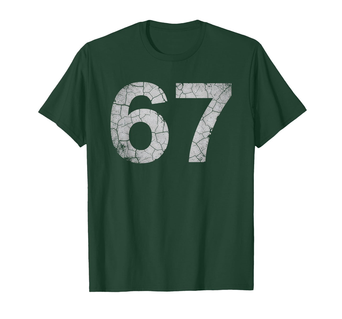 Distressed Number 67 Jersey Player Six Seven Meme T-Shirt