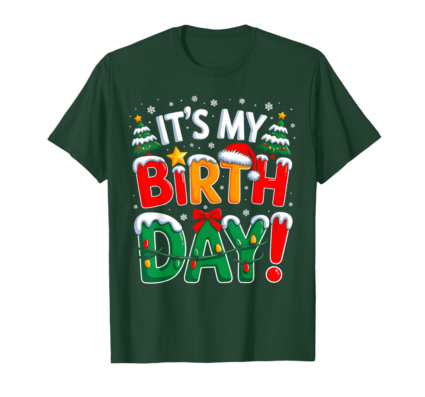It's My Birthday Christmas Funny Bday Xmas Kids Boys Girls T-Shirt