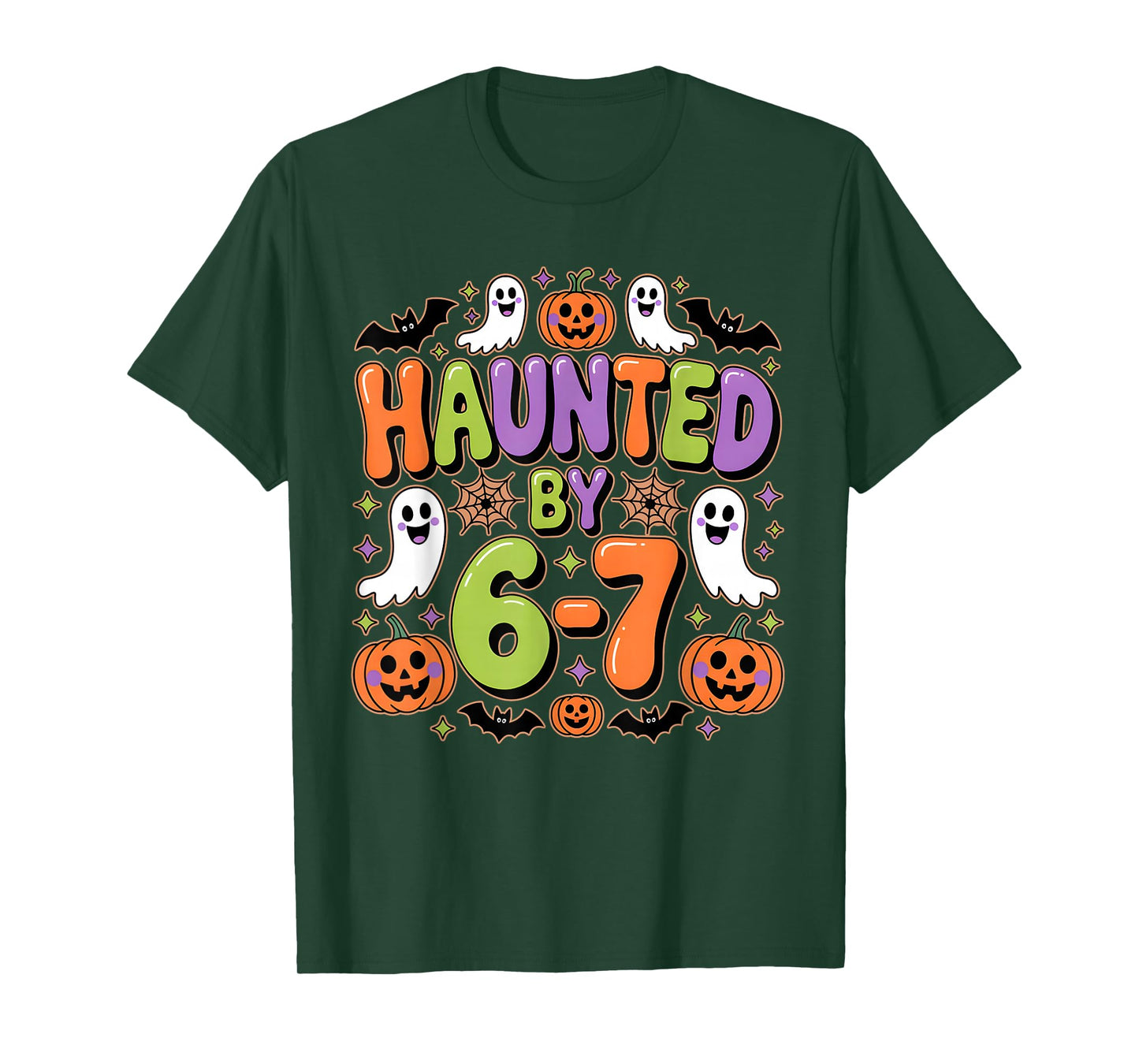 Haunted by 6-7 Costume Halloween 6-7 Meme six Seven T-Shirt