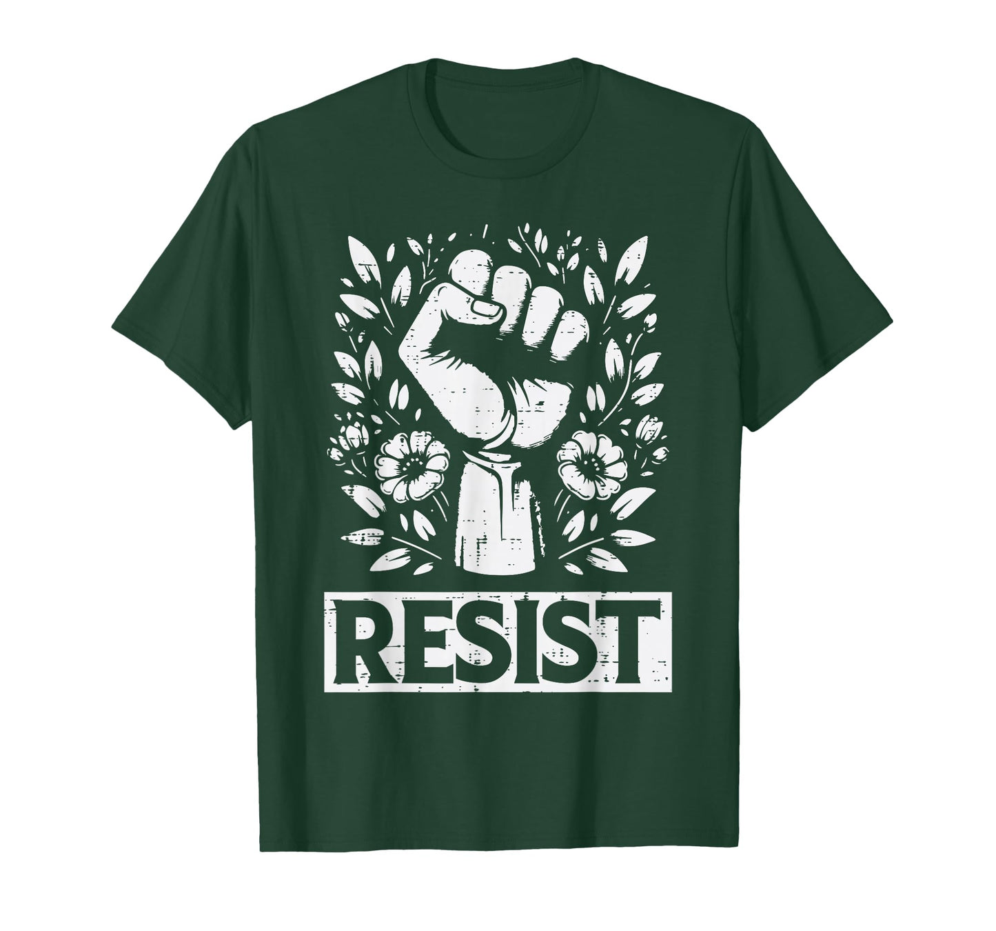 Resist Solidarity Fist Flower Protest Equality Women Men Kid T-Shirt