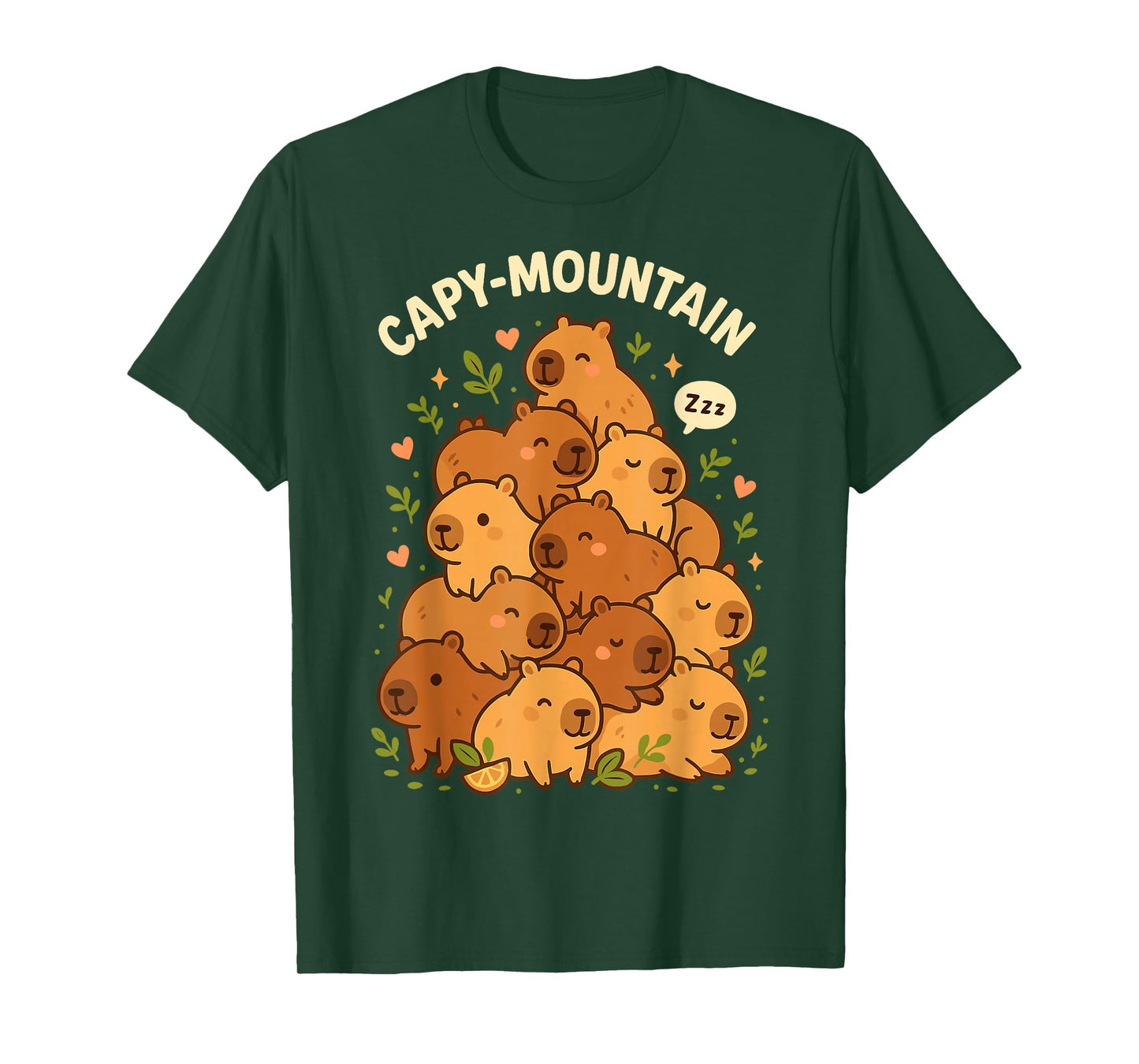 Capybara T-Shirt Capy-Mountain Cute Design Capybara Shirt T-Shirt