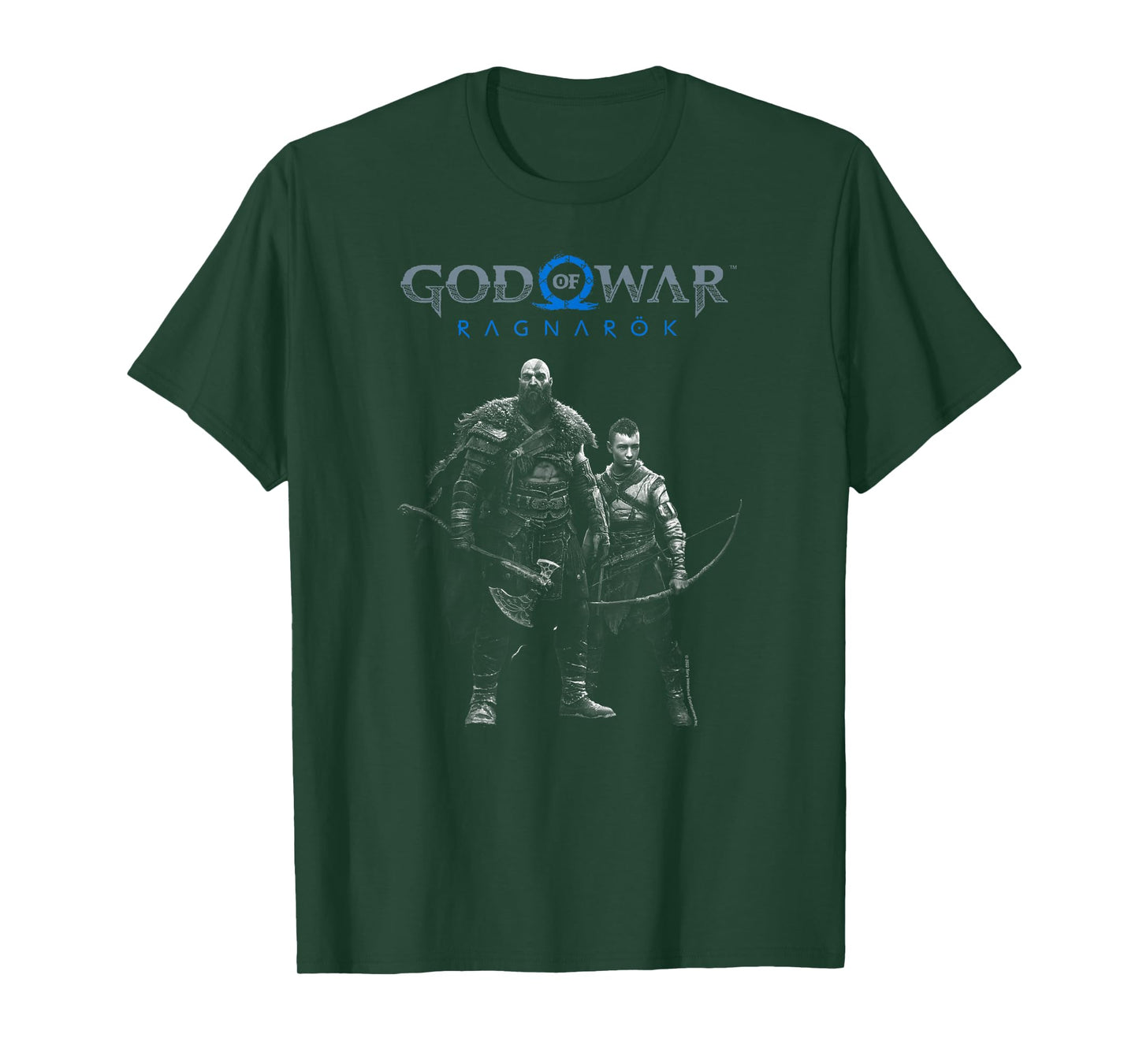God of War: Ragnarok Silver Kratos and Atreus T-Shirt