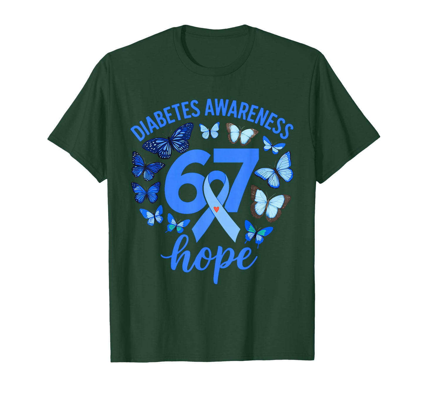 Diabetes Awareness Month Hope 67 Meme six Seven 6 7 Bruh T-Shirt