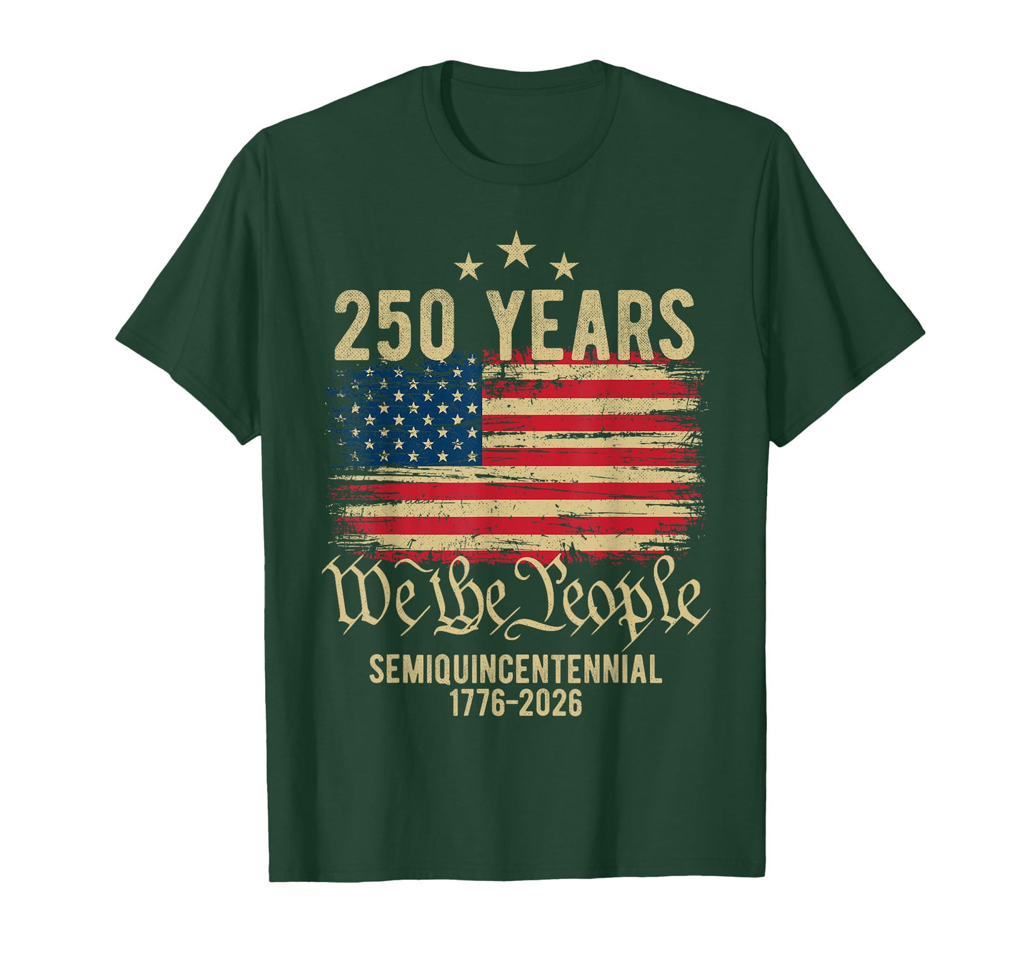 250 Years American Flag 250th Anniversary USA T-Shirt