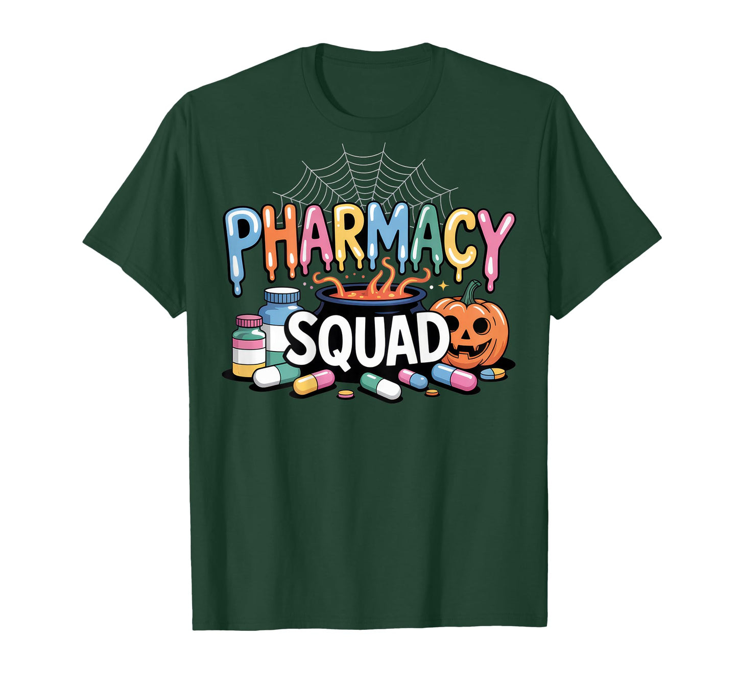 Pharmacy Squad Halloween Vibes For Pharmacists And Pharmacy T-Shirt