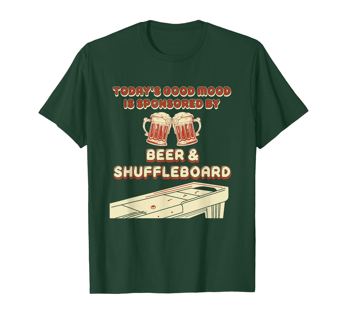 Shuffleboard Player Beer T-Shirt