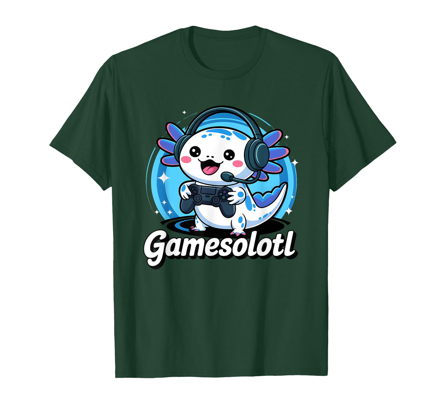 Gamesolotl Cute Axolotl Gaming Fun T-Shirt