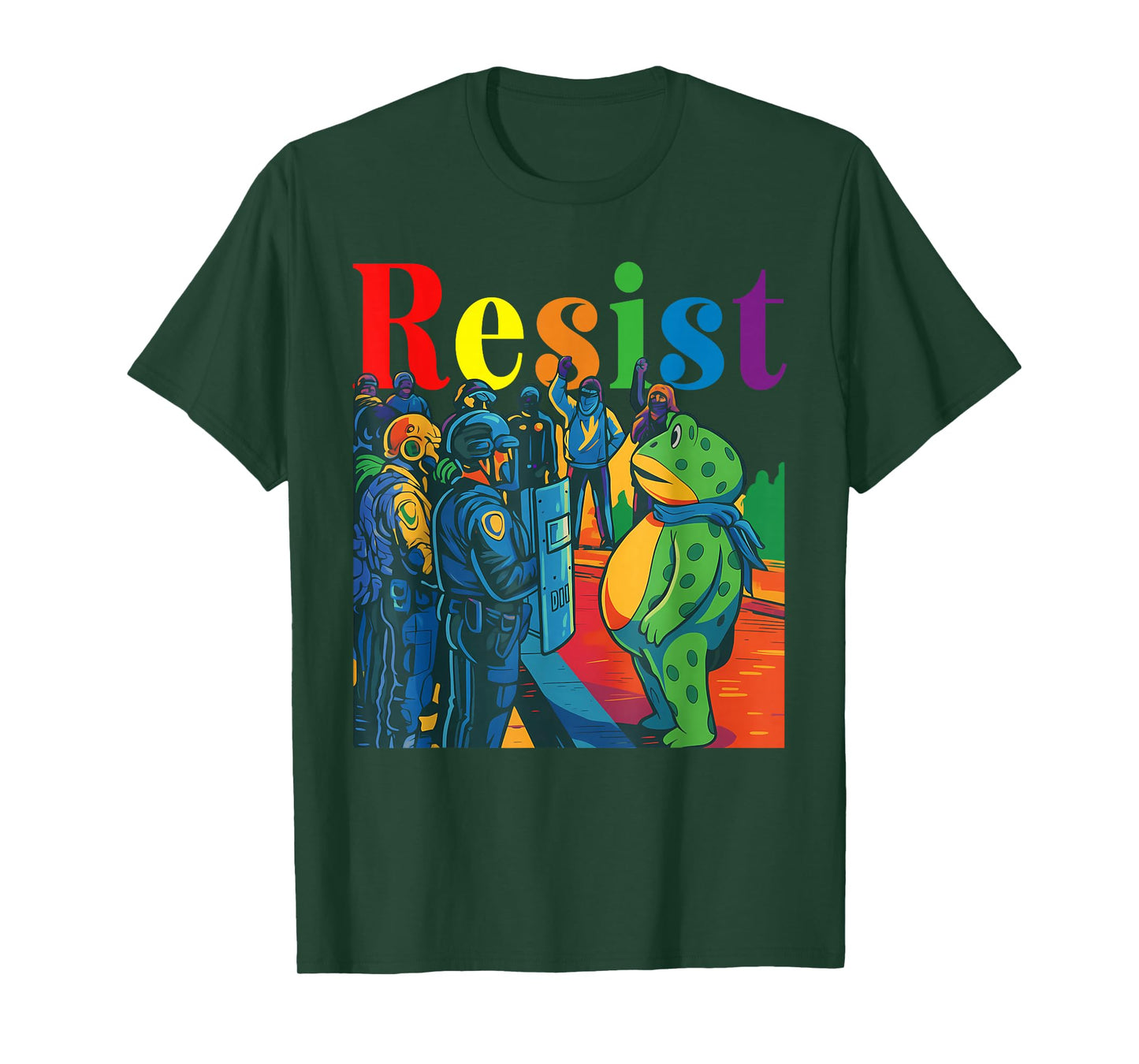 Portland Frog Protest Shirt for Men and Women No Kings tee T-Shirt