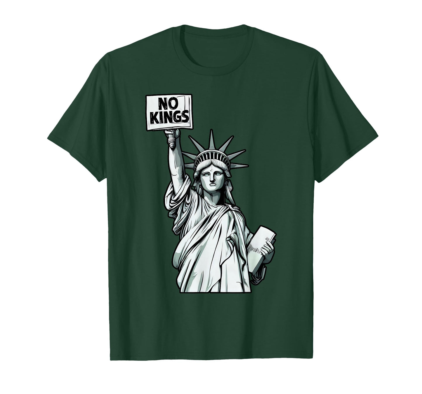 No Kings Statue of Liberty Protest - USA Patriotic Freedom T-Shirt