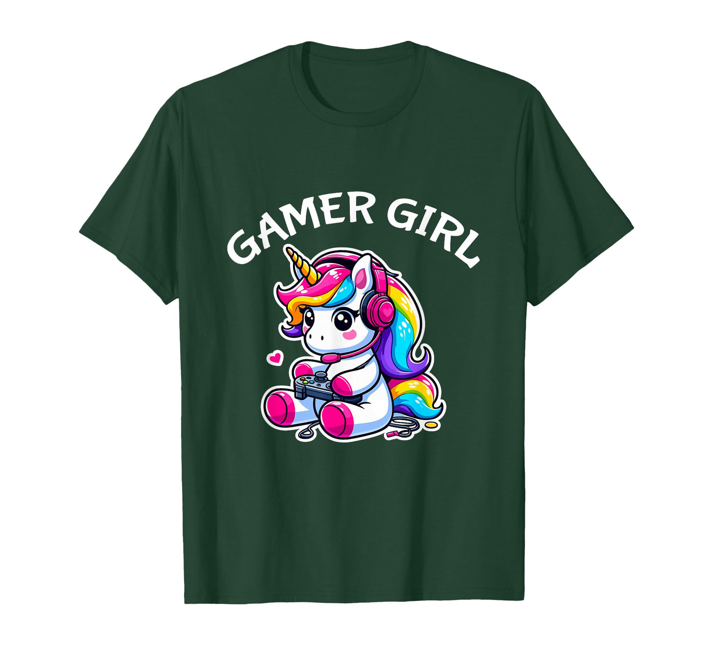 Cute Video Game Gaming Unicorn Gamer Girl T-Shirt
