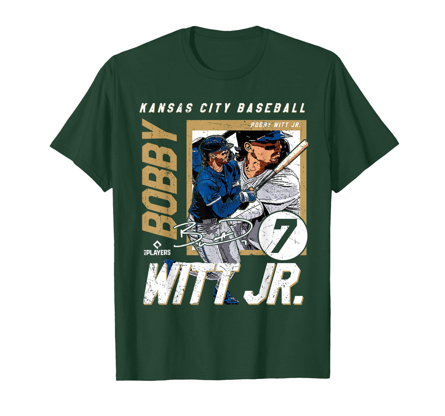 Bobby Witt Jr. | Kansas MLB Baseball Players| MLBBWI204M T-Shirt