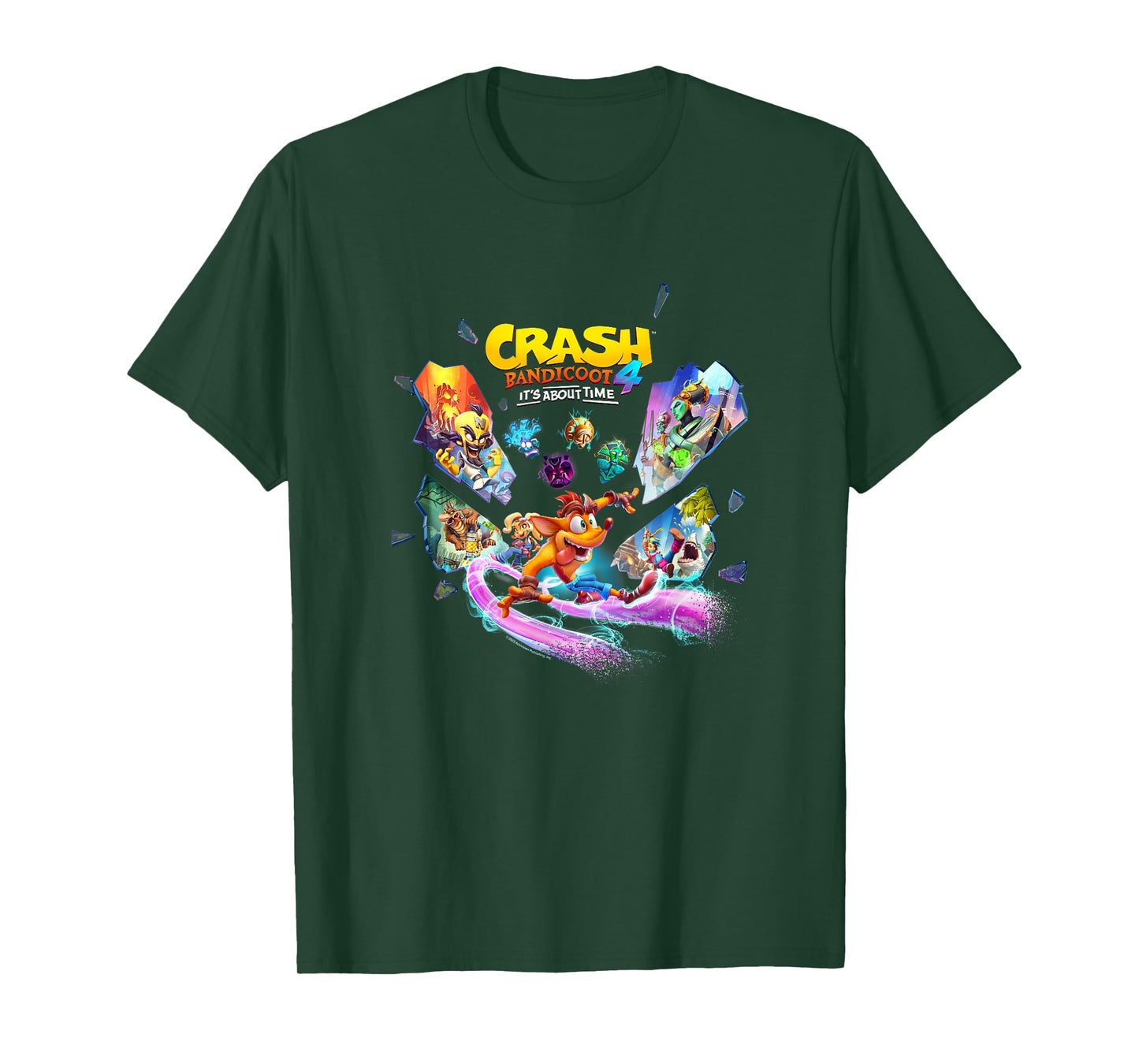 Crash Bandicoot 4: It's About Time Island Shards Game Poster T-Shirt