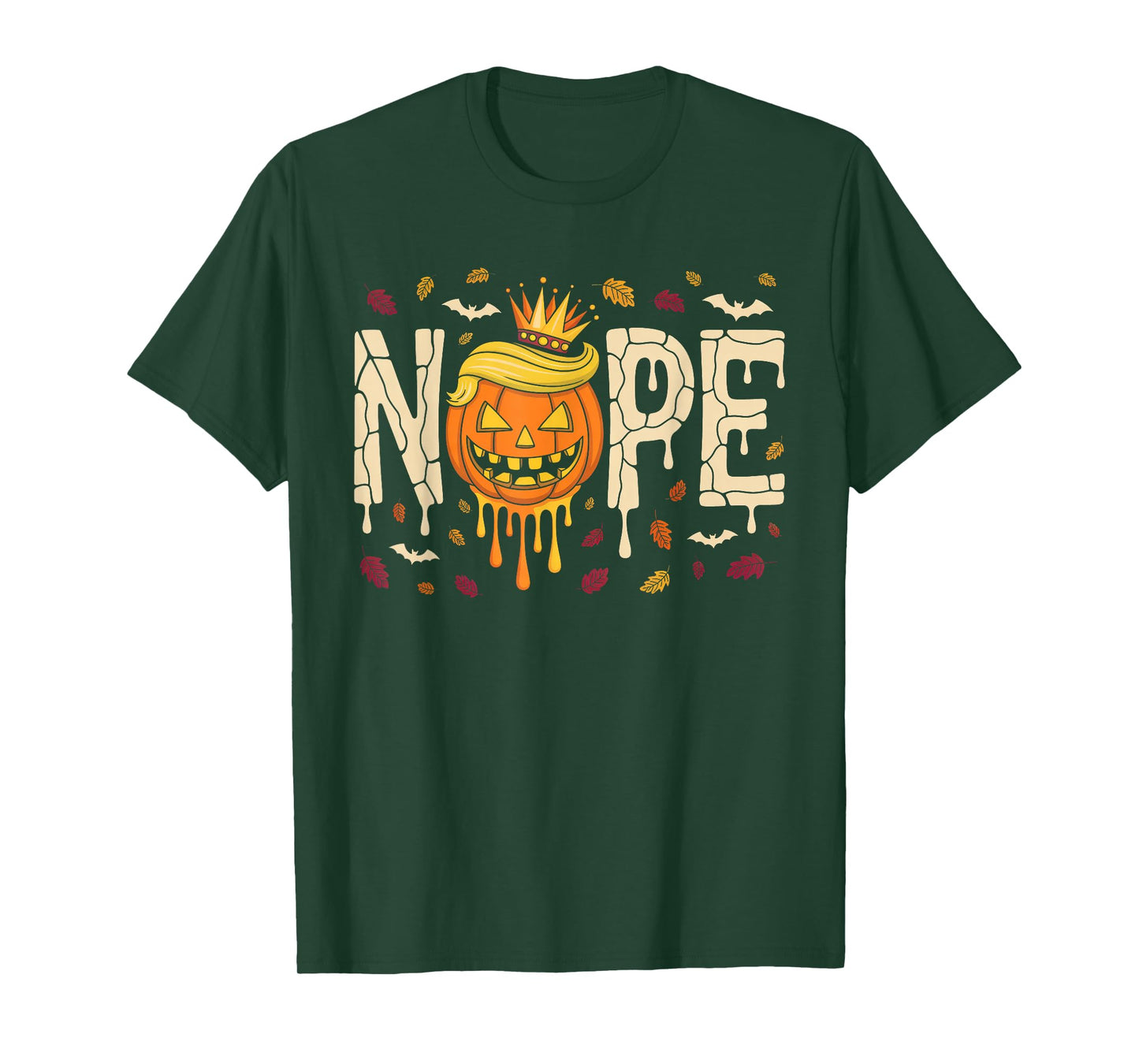 Funny No Kings Halloween 2025 Distressed USA Flag T-Shirt
