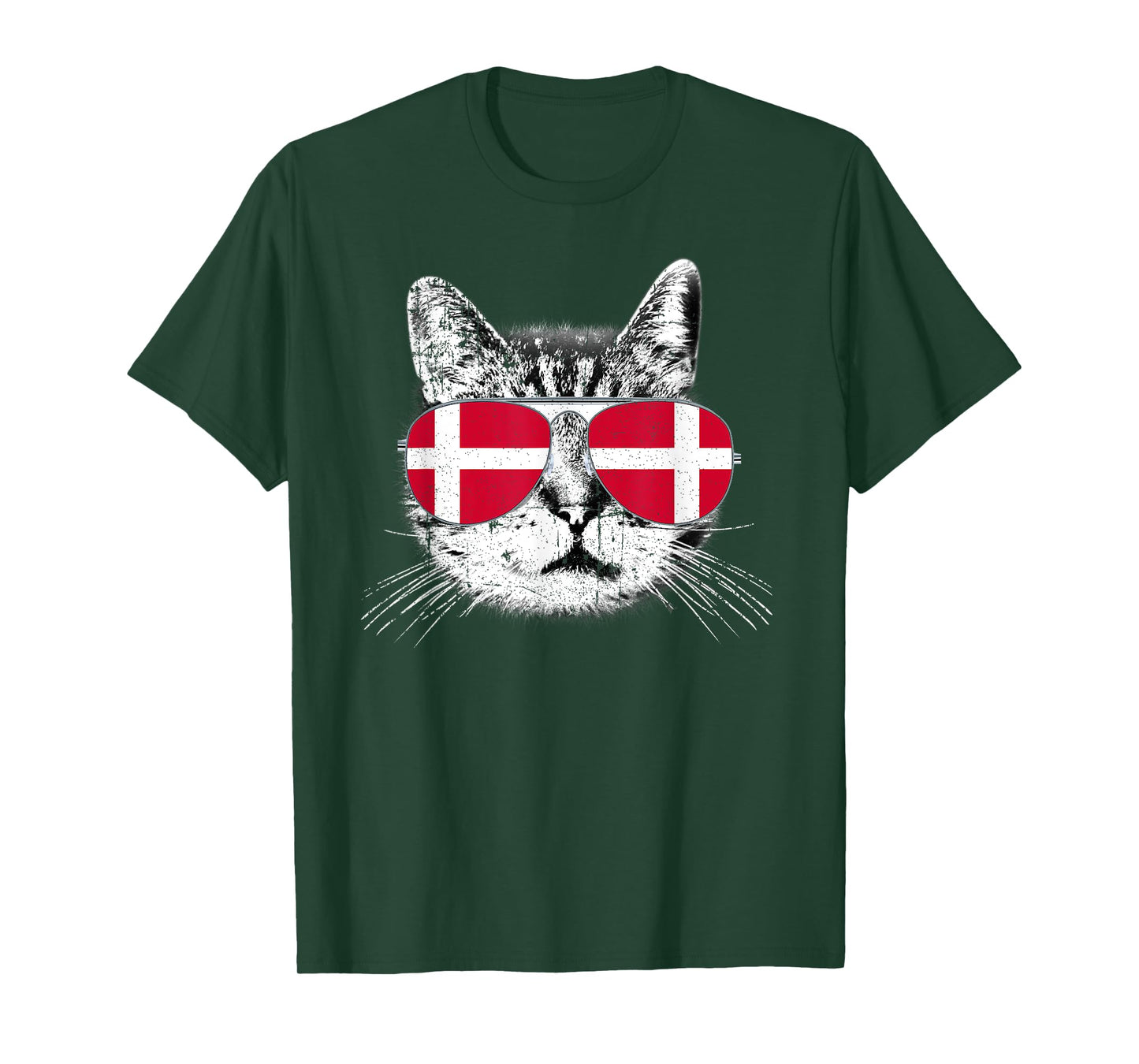 Denmark Flag Danish Cat Lover Pride Men Women Kids Gift T-Shirt