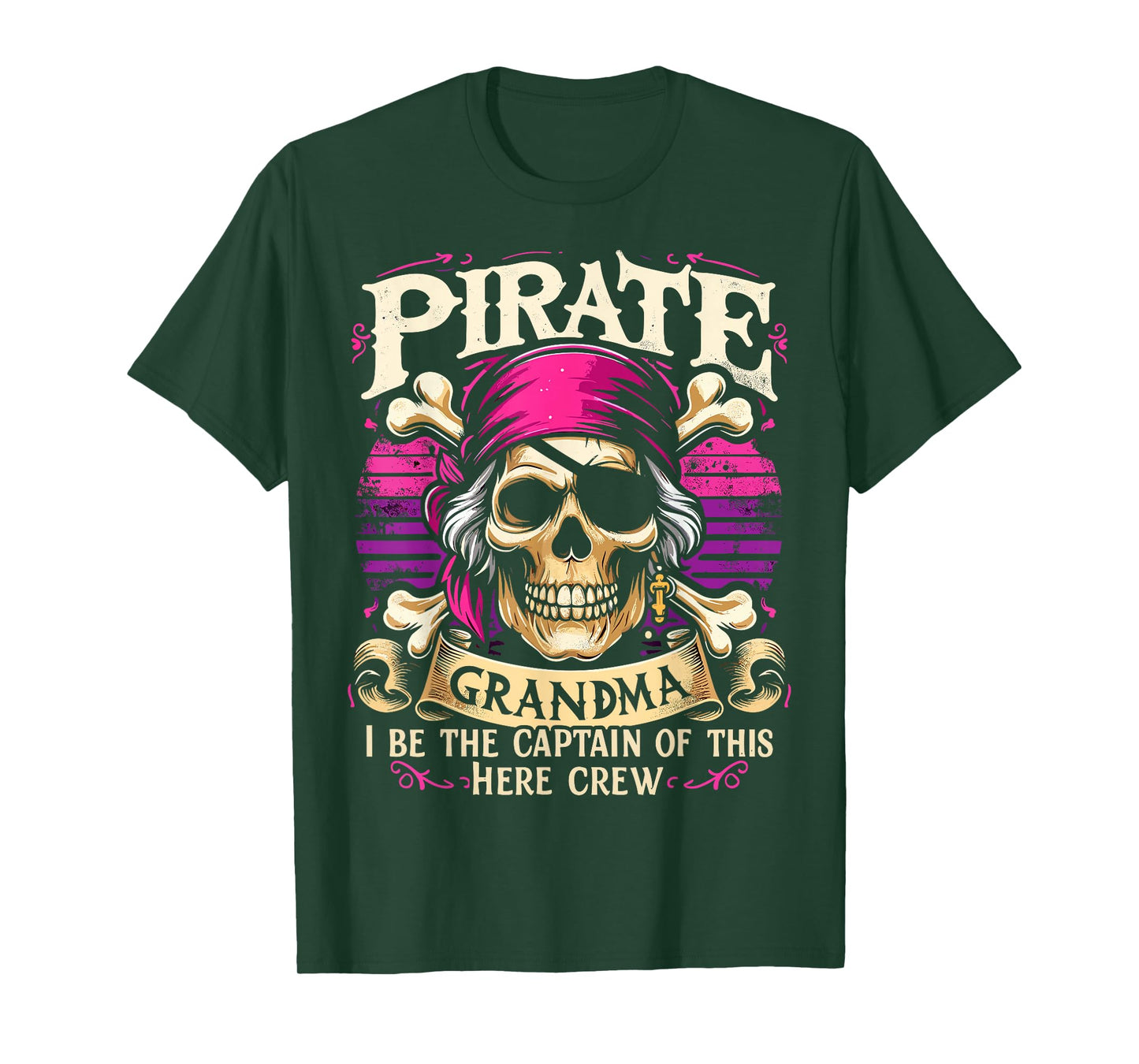Pirate Grandma Funny Captain Pirate T-Shirt