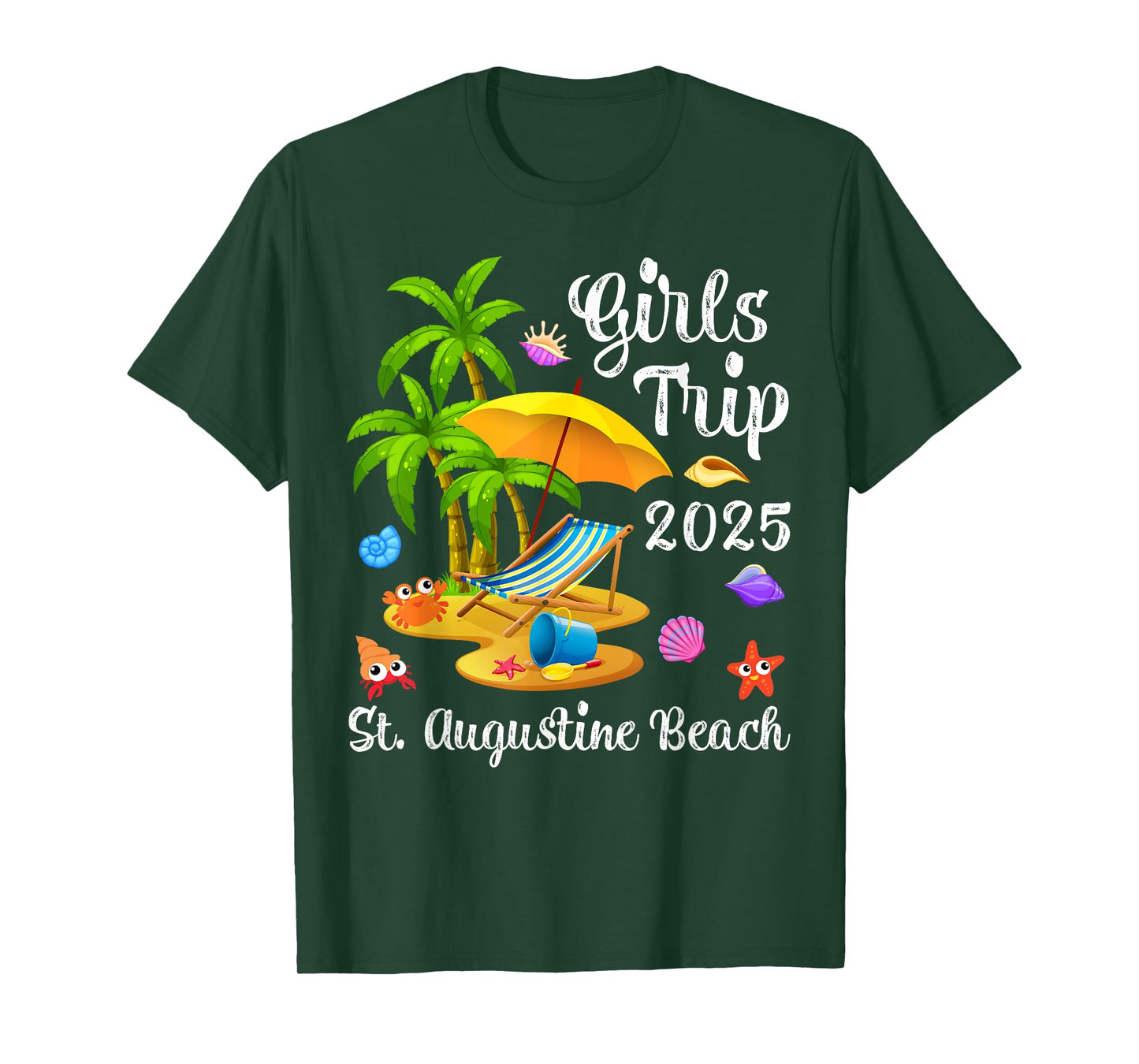 Girls Trip 2025 Summer Vacation Florida St. Augustine Beach T-Shirt