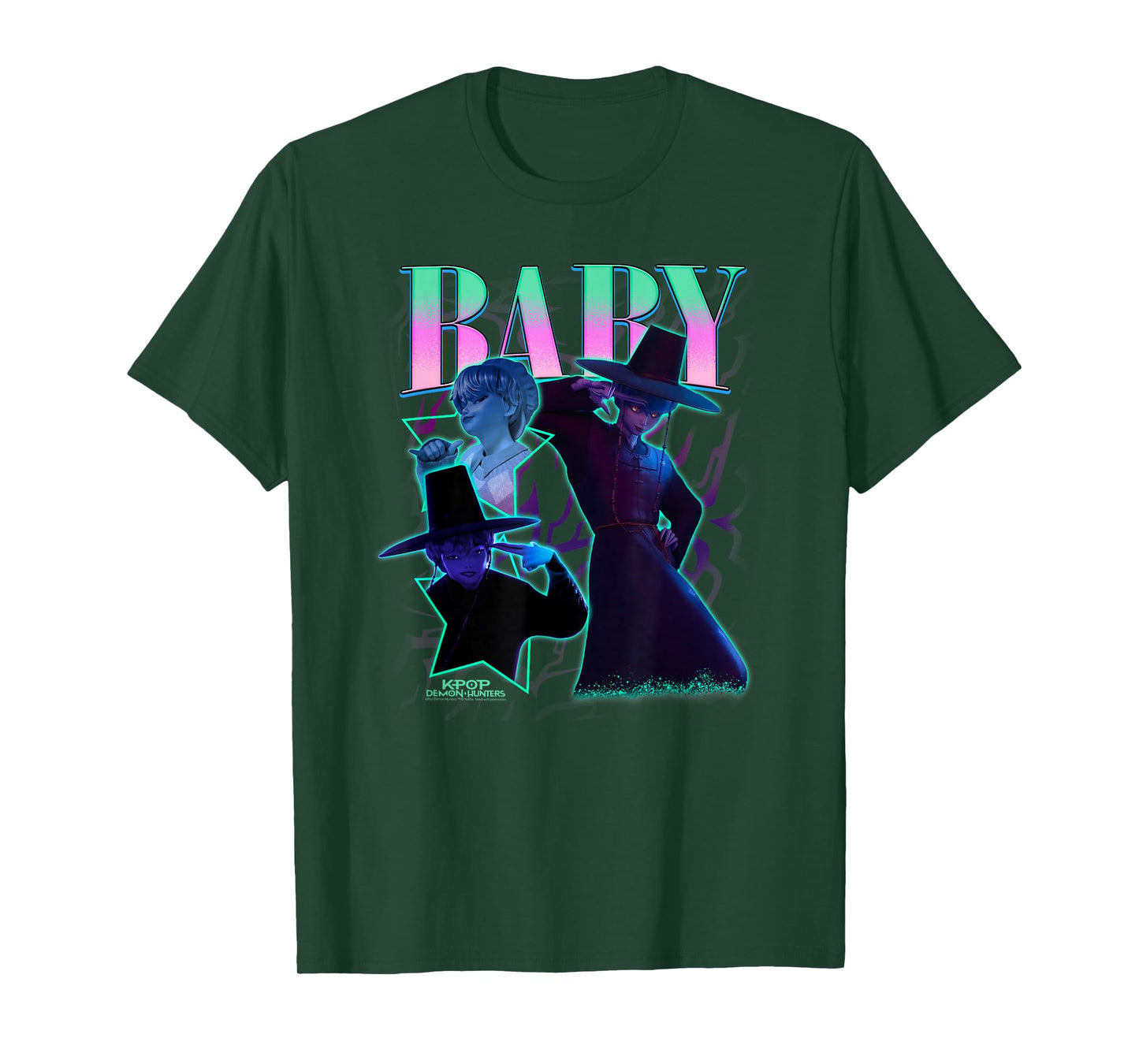 Kpop Demon Hunters Halloween Baby Showcase Y2K Style Poster T-Shirt