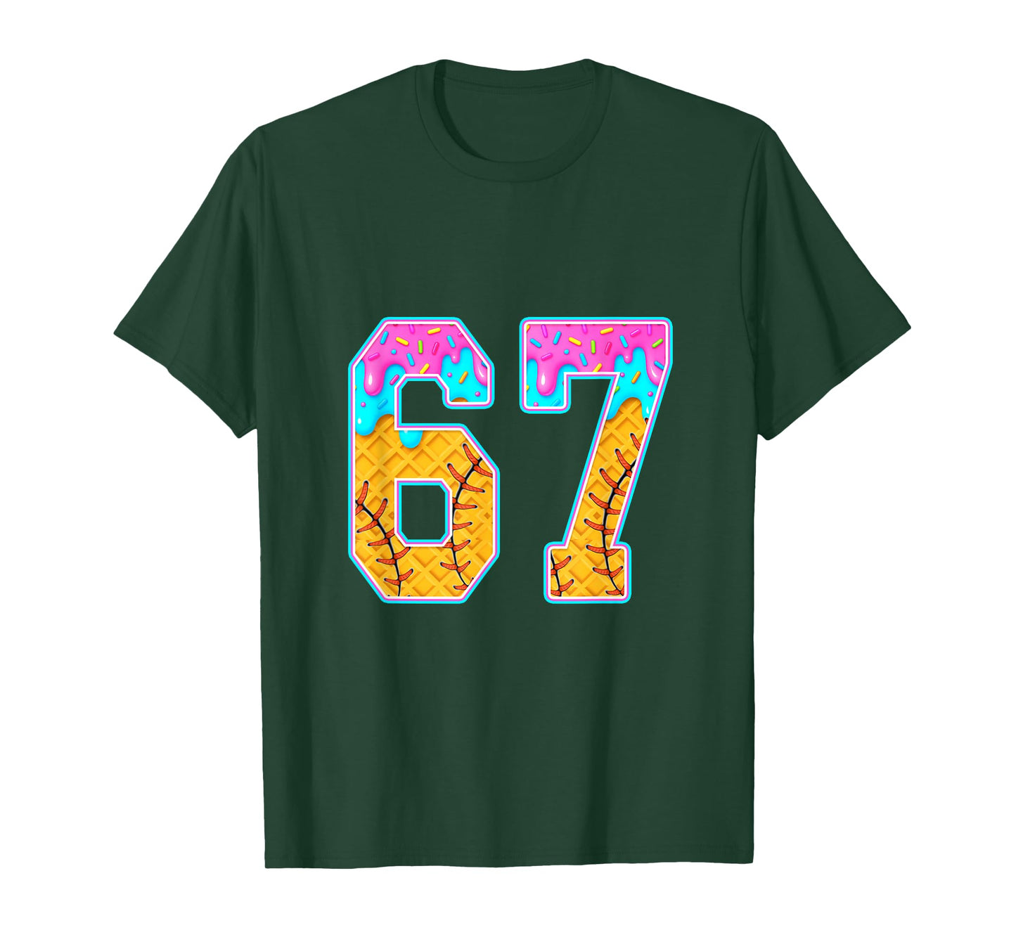 Six Seven Baseball Drip T-Shirt