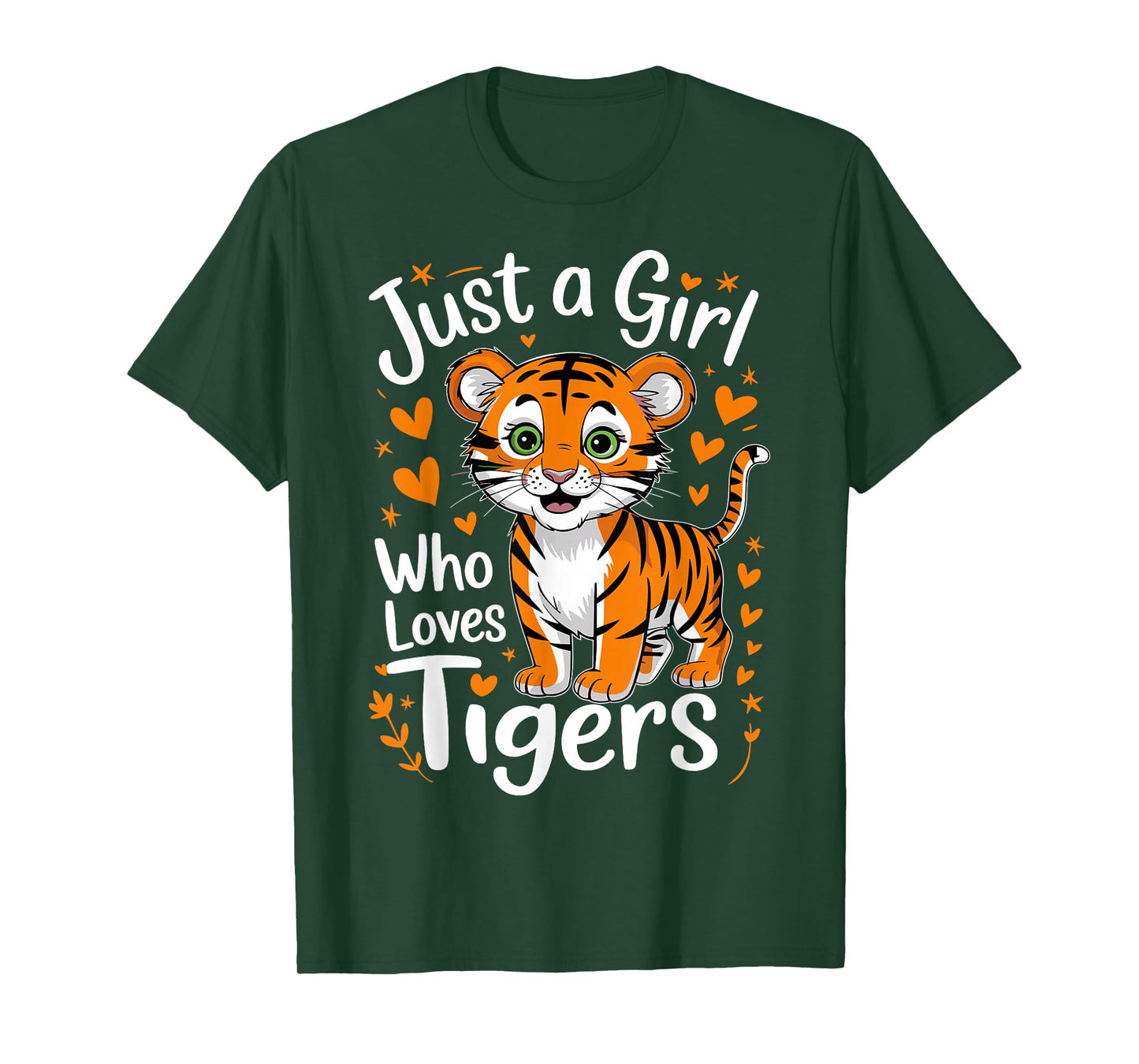 Cute Tiger Just a Girl Who Loves Tigers T-Shirt