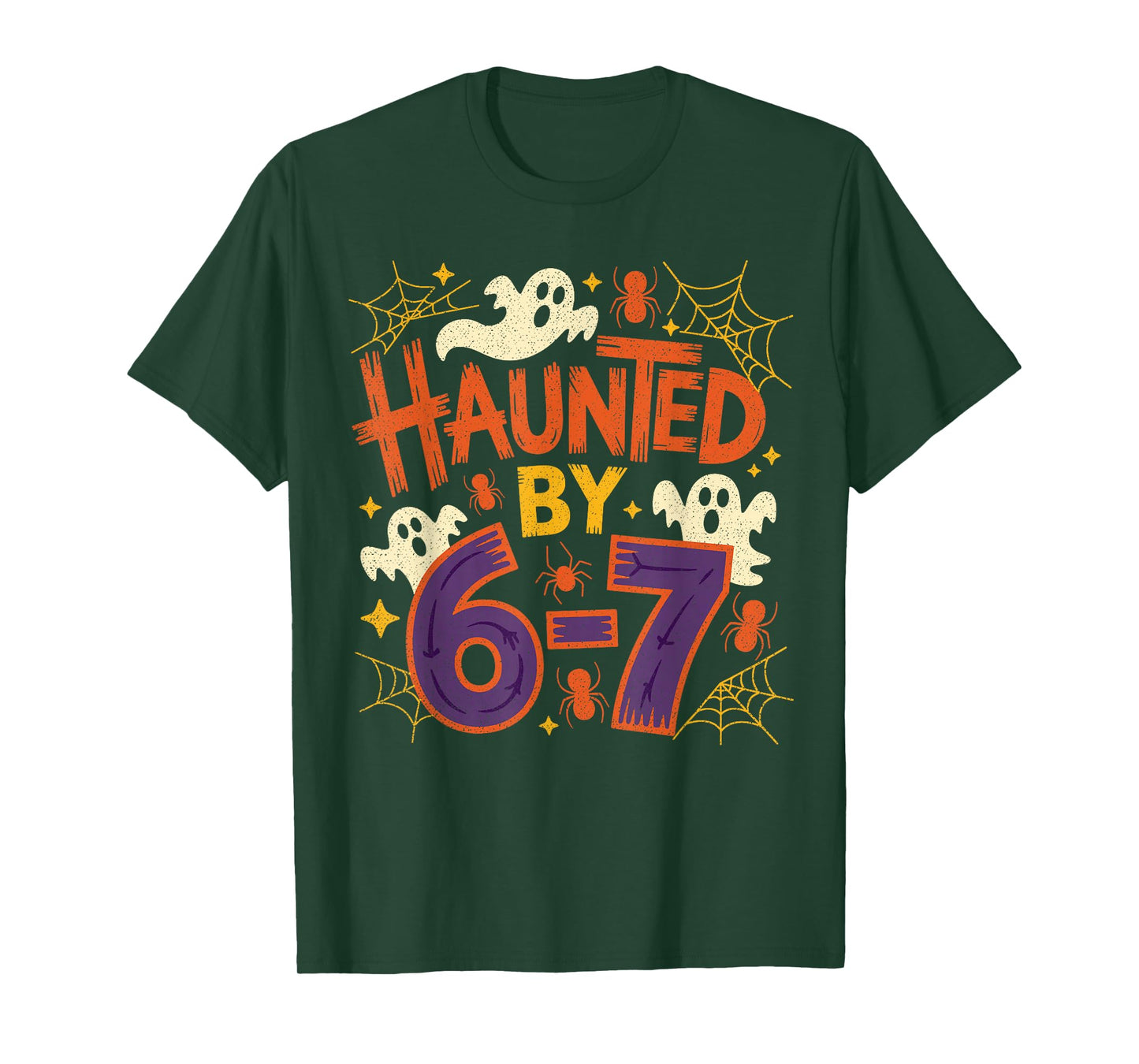 67 Teacher Halloween Ghost Six Seven Meme Math Equation Bruh T-Shirt