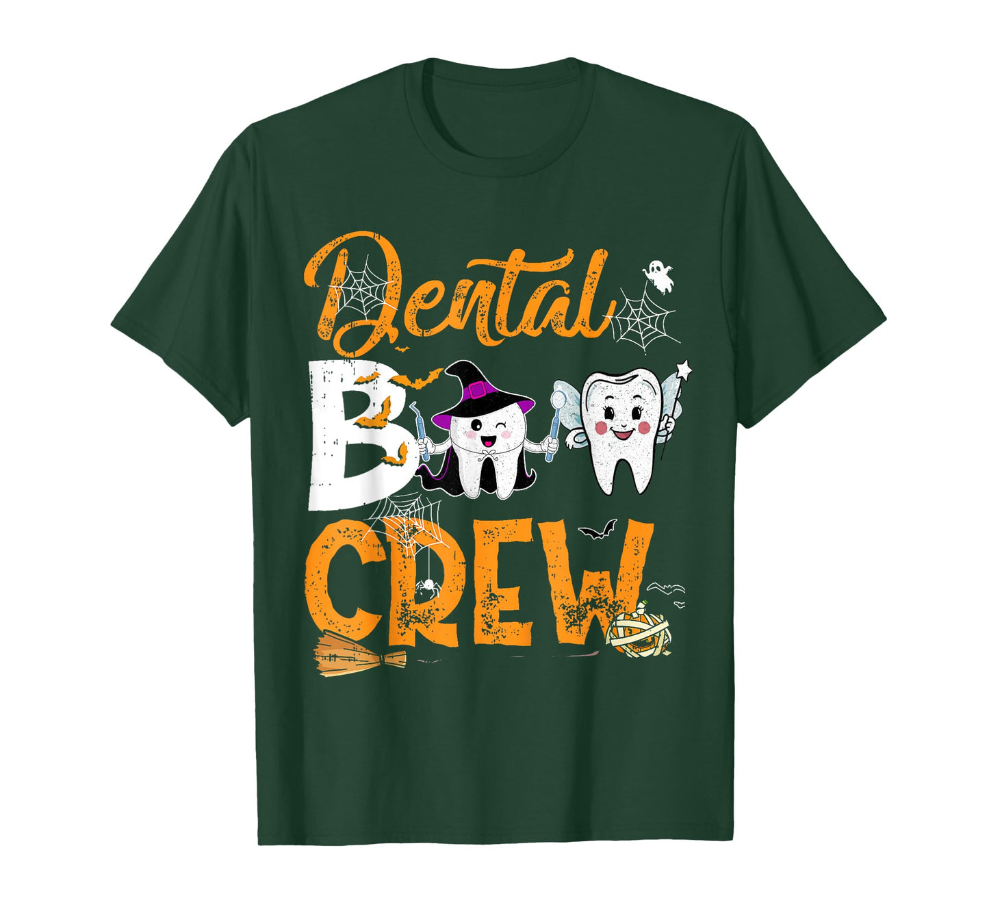 Halloween Dental Boo Crew Dentist Costume Teeth Women Men T-Shirt