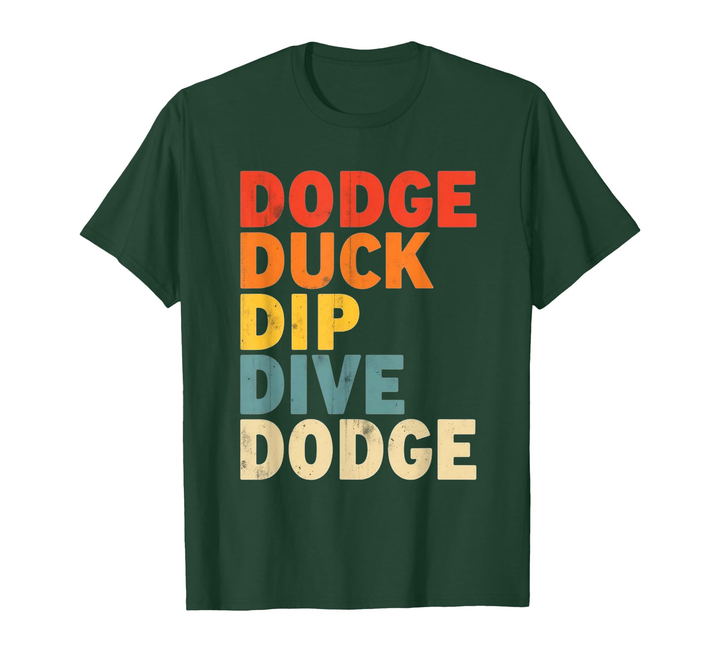 Dodgeball Vintage Game Dodge Duck Dip Dive T-Shirt