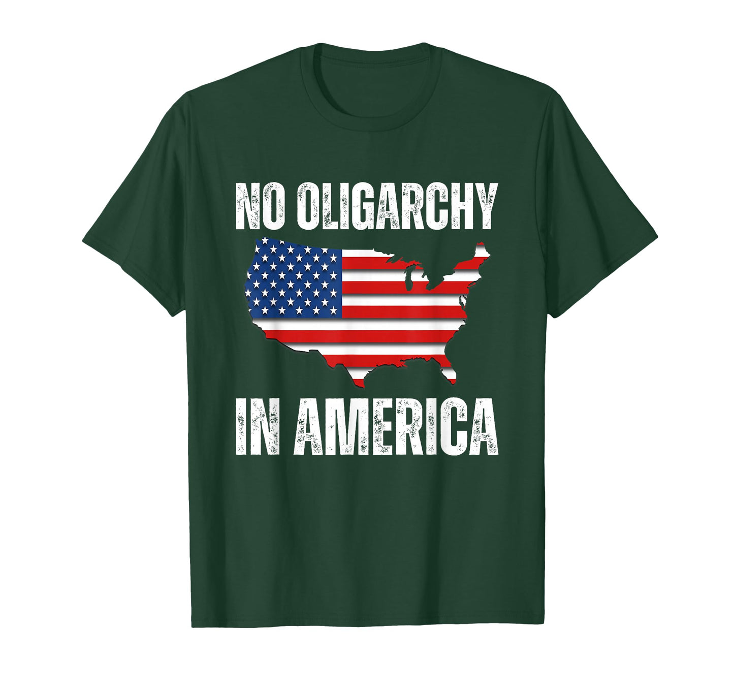 No Oligarchy in America Fight Oligarchy Flag Anti Oligarchy T-Shirt