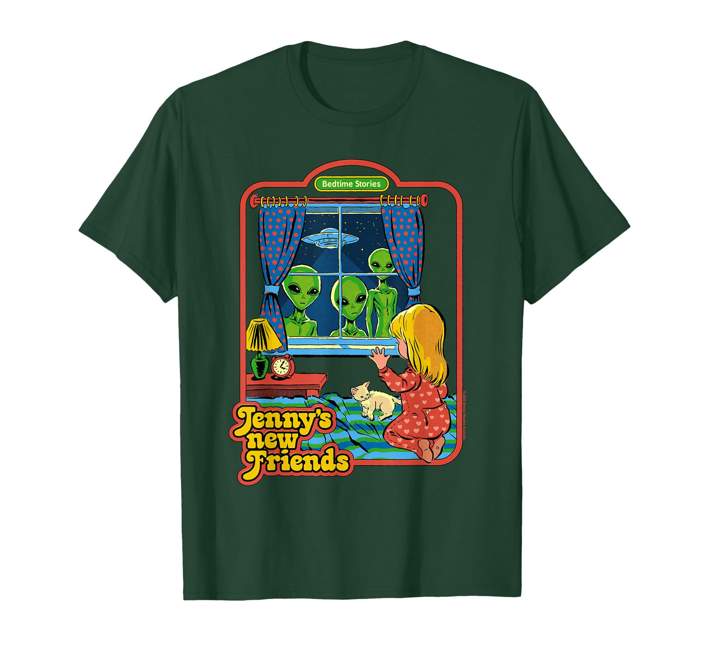 Jenny's New Friends UFO Alien Retro Funny Adult Humor T-Shirt