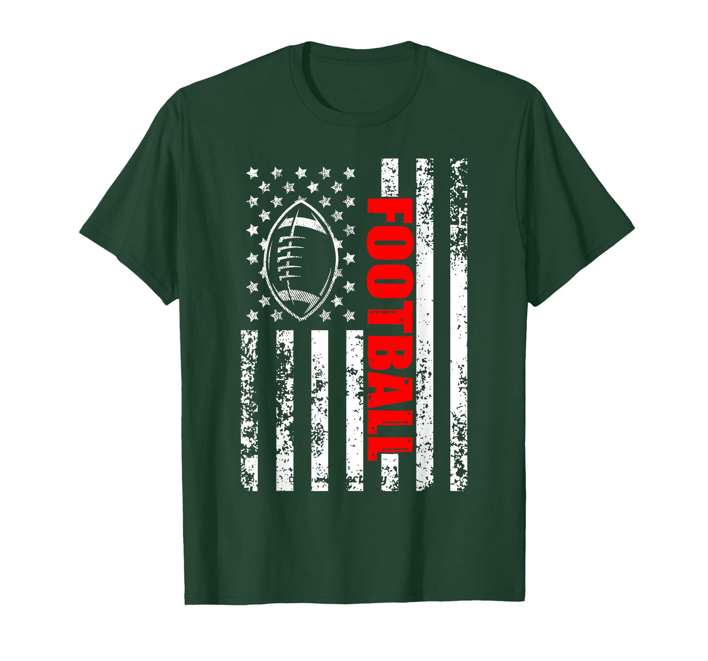 American Flag football Patriotic football T-Shirt