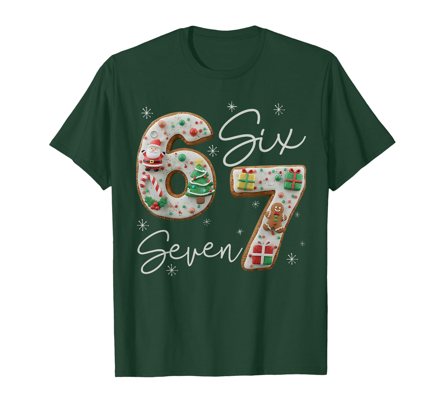 6 7 Six Seven Gen Z Alpha Meme Slang Holiday Merry Christmas T-Shirt