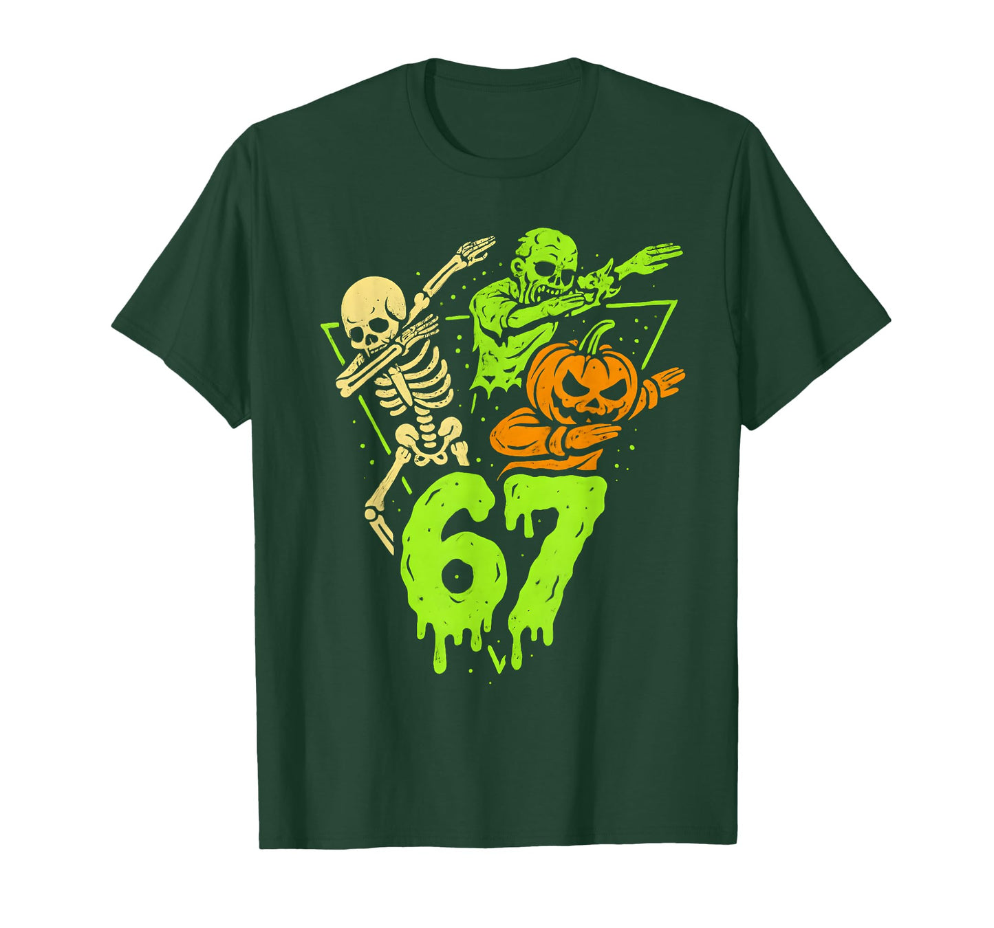 67 Halloween 6 7 Meme Gen Alpha Slang Six Seven Boys Kids T-Shirt