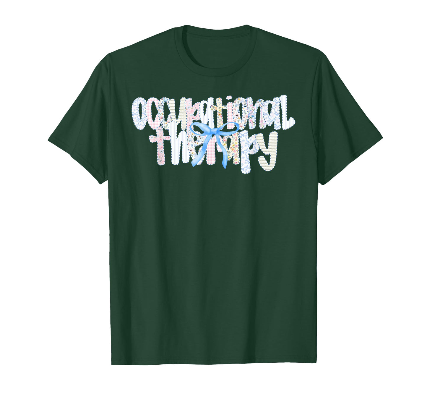 Floral Occupational Therapy Coquette Bow OTA Gift T-Shirt