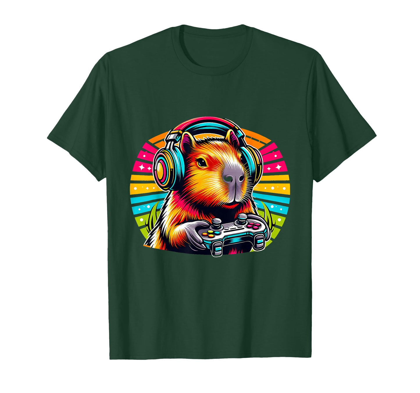 Capybara Funny Video Games Capybara Retro Vintage T-Shirt