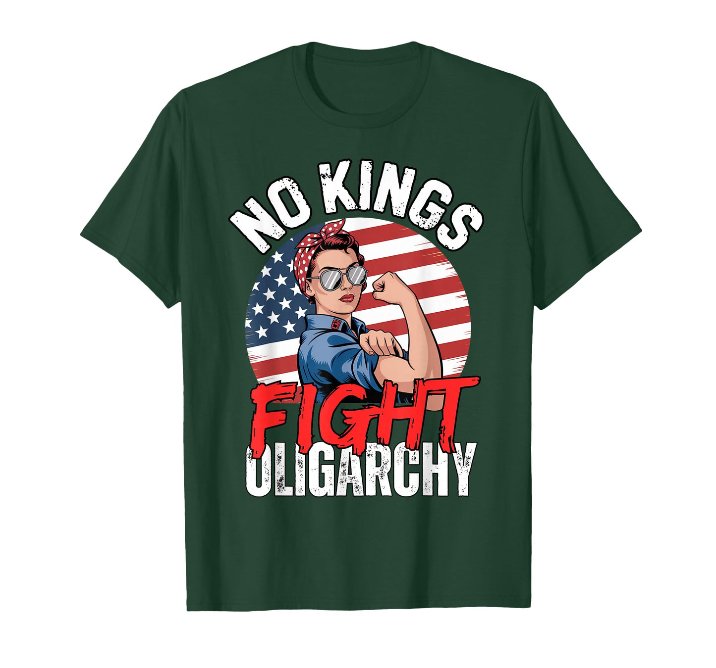 No Kings Fight Oligarchy Woman T-Shirt