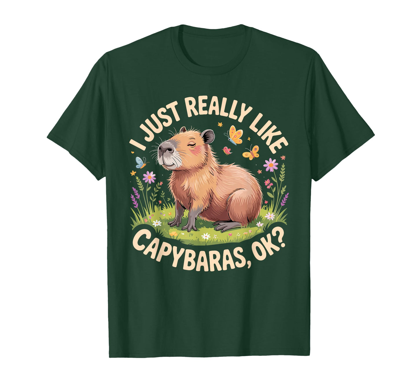 Funny Capybara Art for Men Women Kids Capy Rodent Capybara T-Shirt