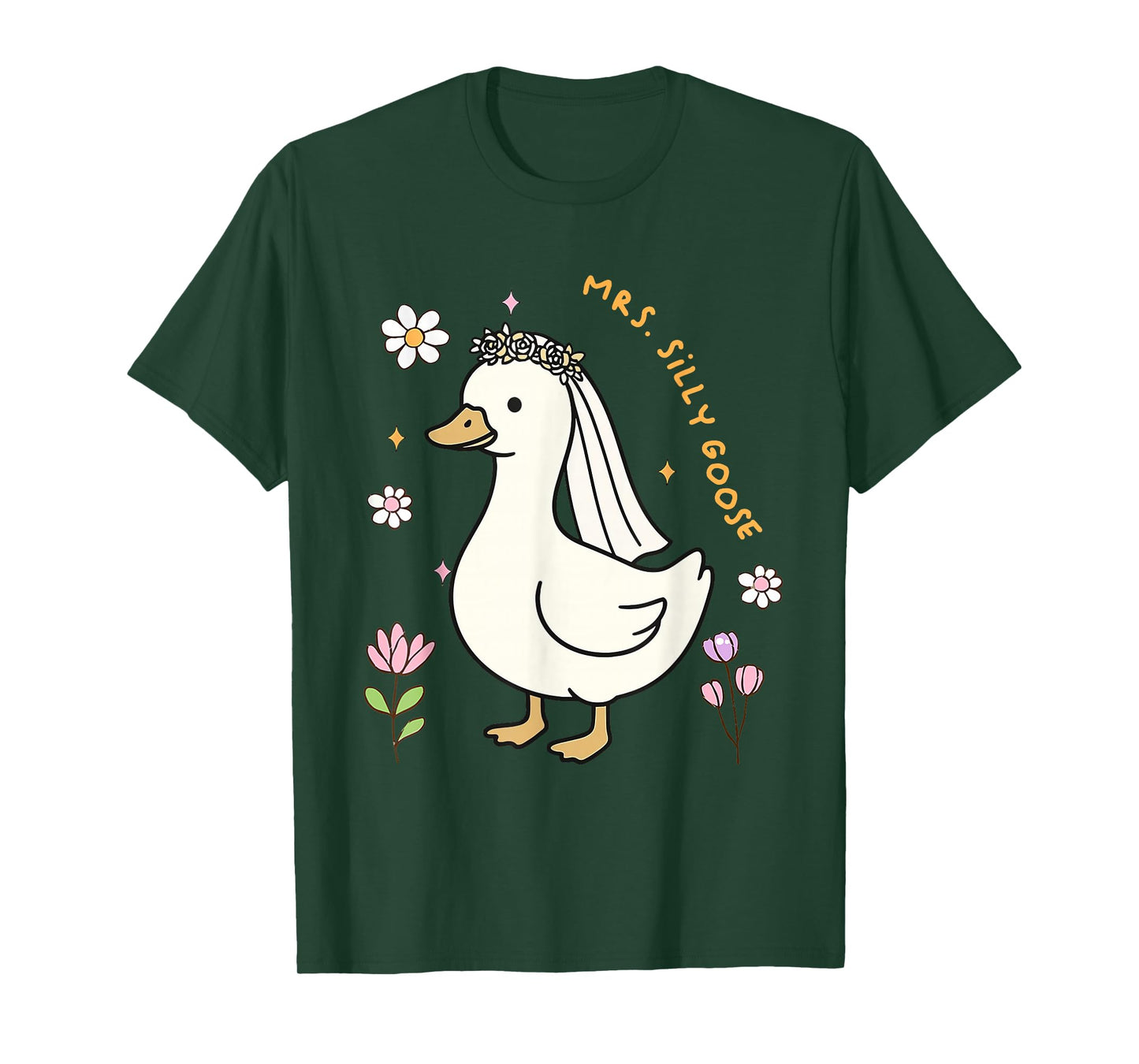 Mrs Silly Goose Bride To Be Wedding Bride Groom Matching T-Shirt