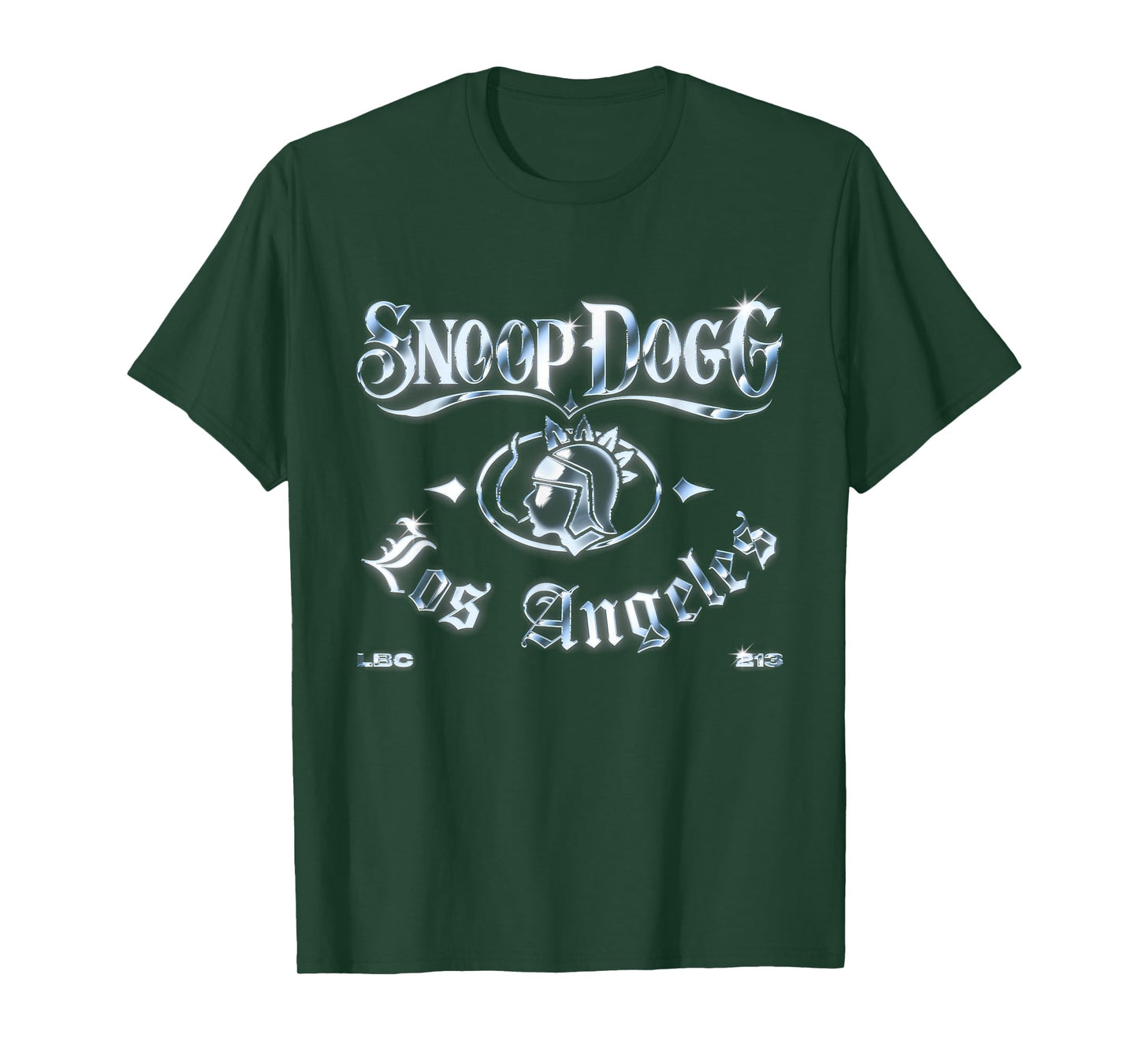 Official Snoop Dogg Los Angeles Chrome Logo T-Shirt