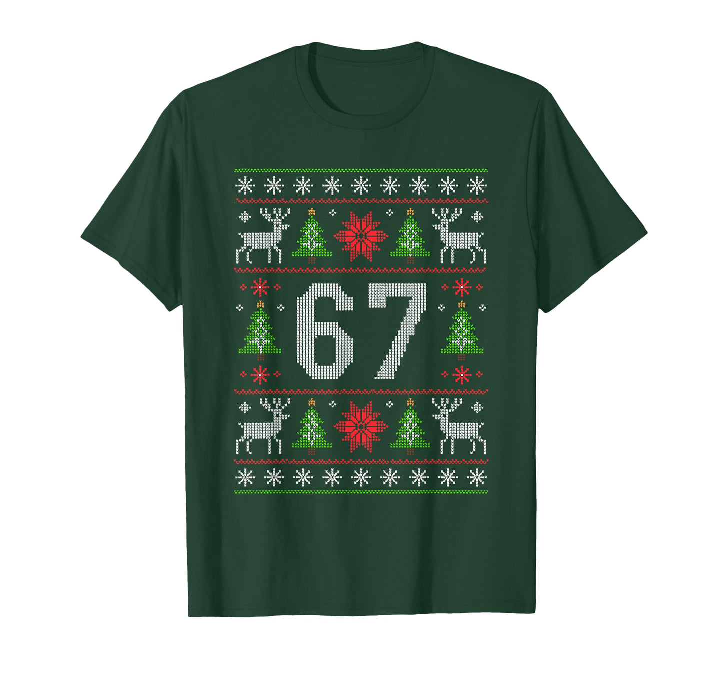 67 Christmas Costume Pajamas Xmas Holiday Number 67 T-Shirt