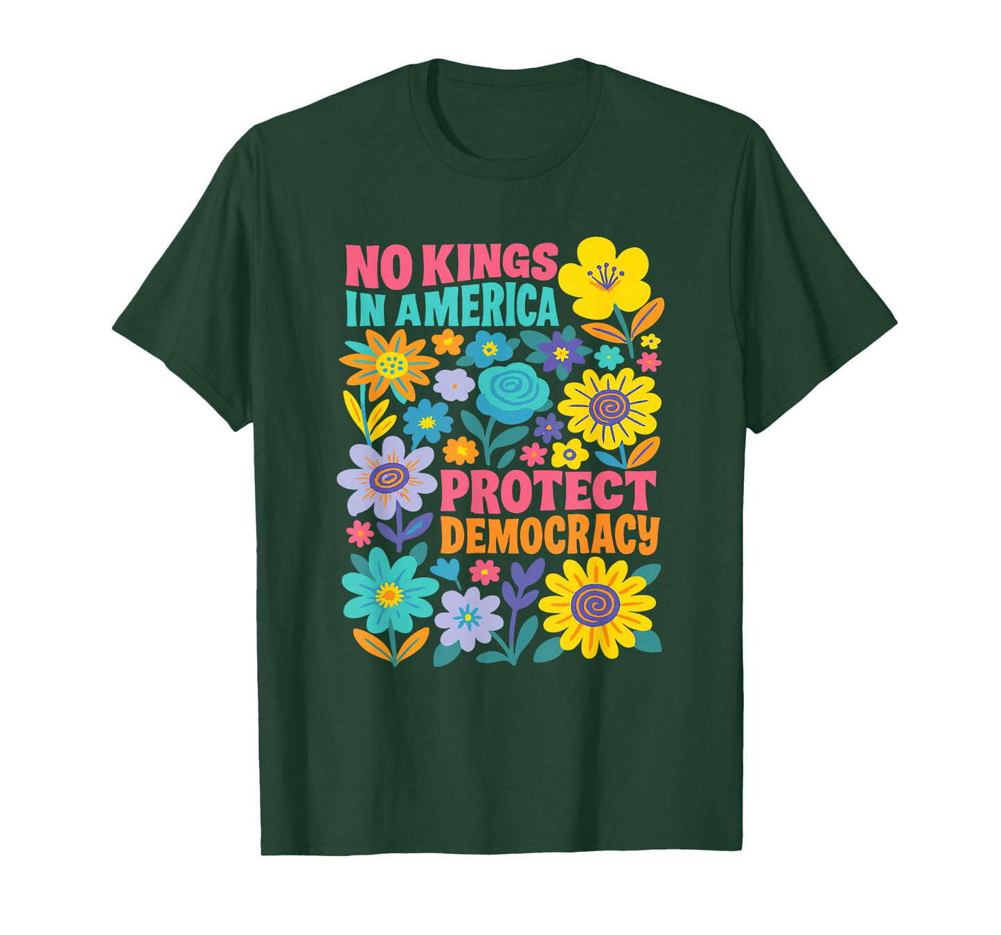 No Kings in America Protest Democraty No Kings Since 1776 T-Shirt
