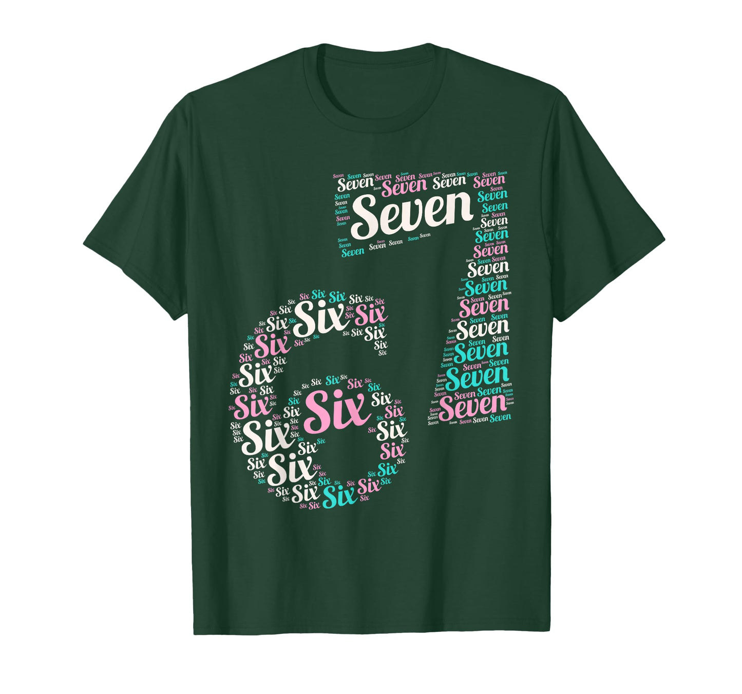6 7 Six Seven Meme Number Cool Men Women T-Shirt