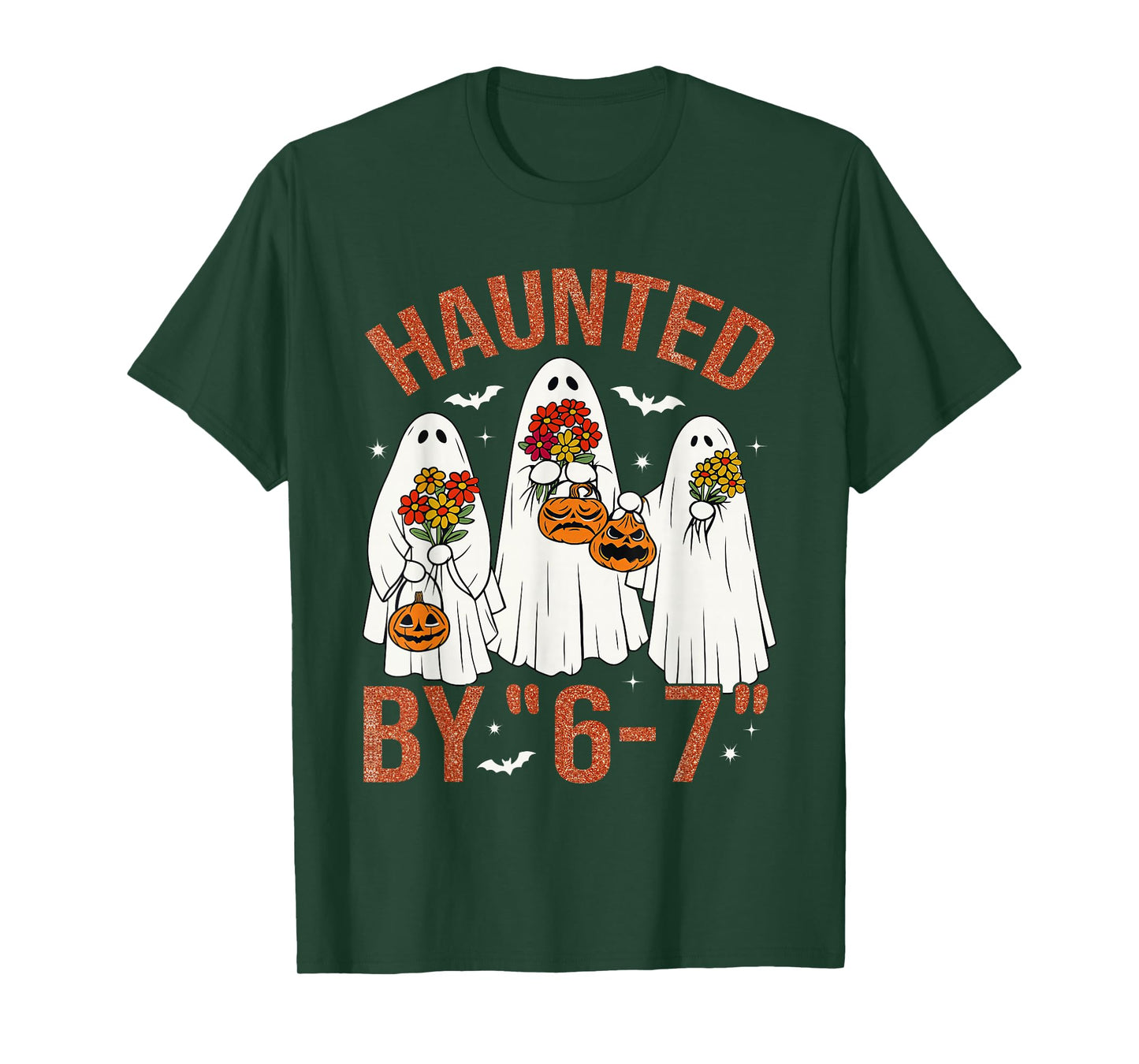 67 Meme Cute Boo Halloween Costume Haunted by 6 7 Six Seven T-Shirt