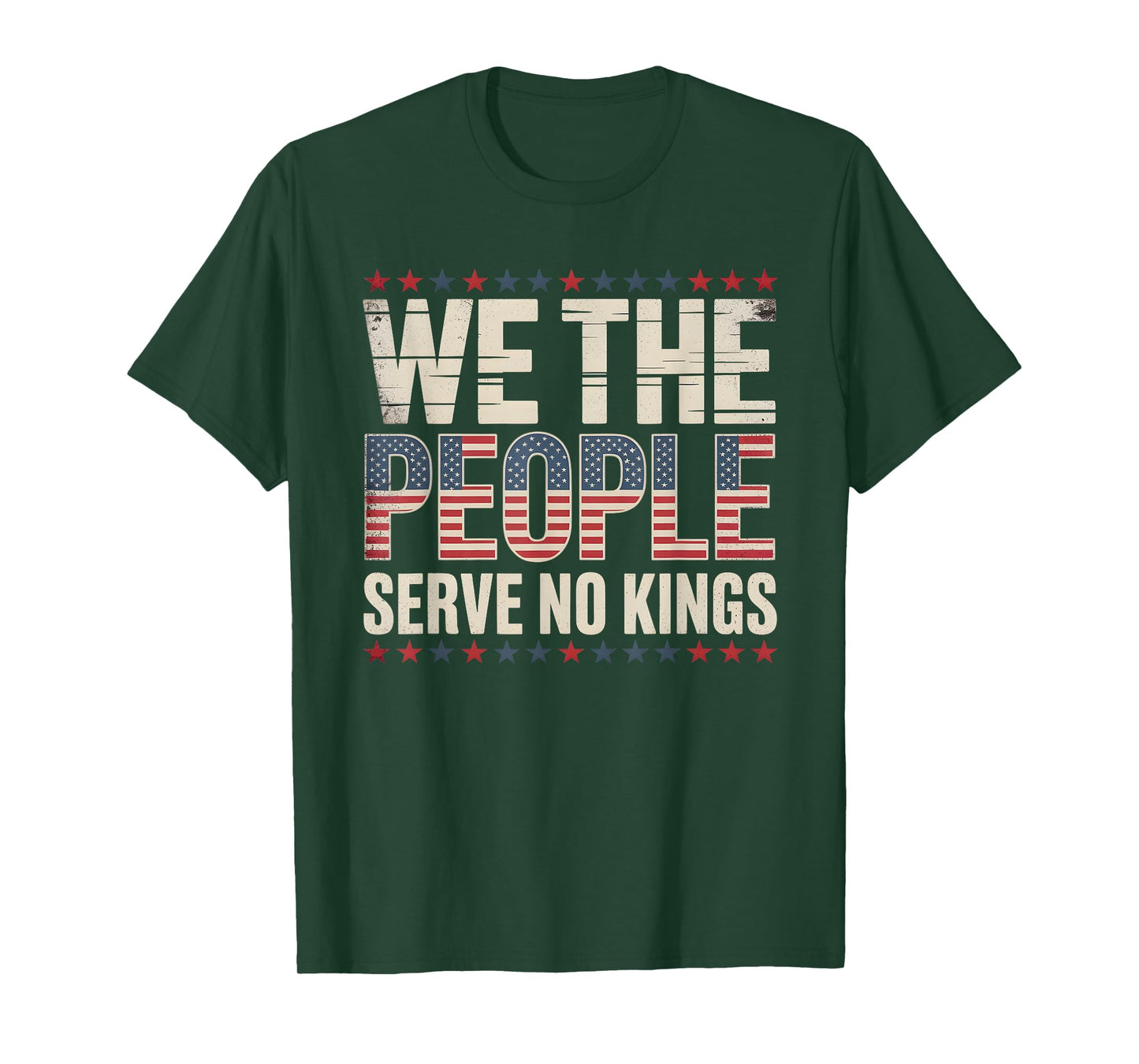 No Kings in America Democracy We The People Patriotic T-Shirt