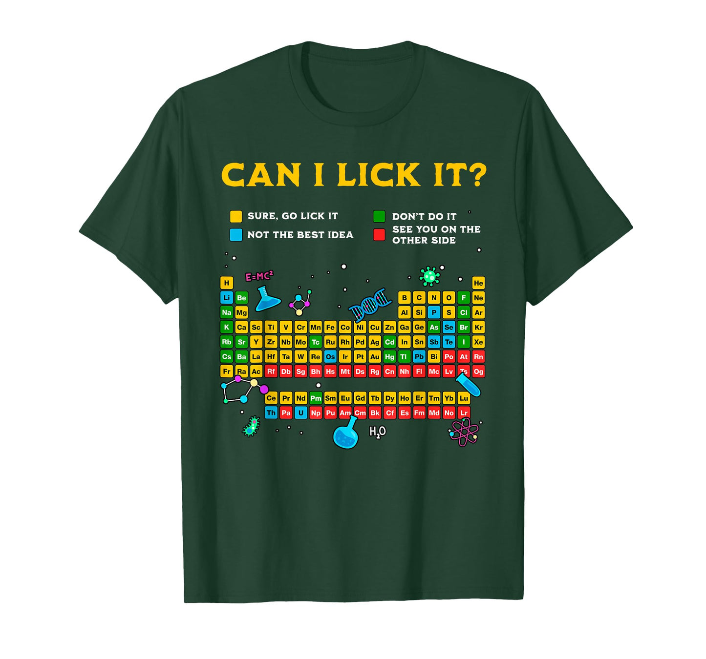 Can I Lick It Periodic Table Funny Science Teacher Student T-Shirt