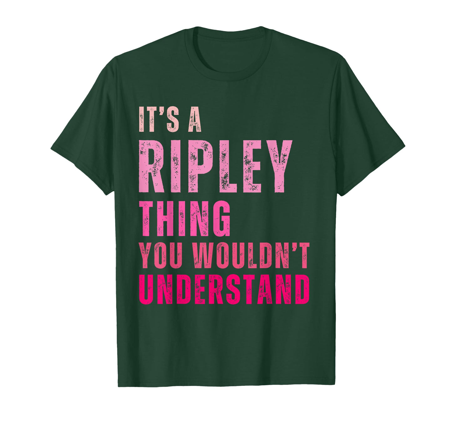 Ripley Personalized Names Apparel Unisex-Adults Vintage T-Shirt Black Small Everyday Casual